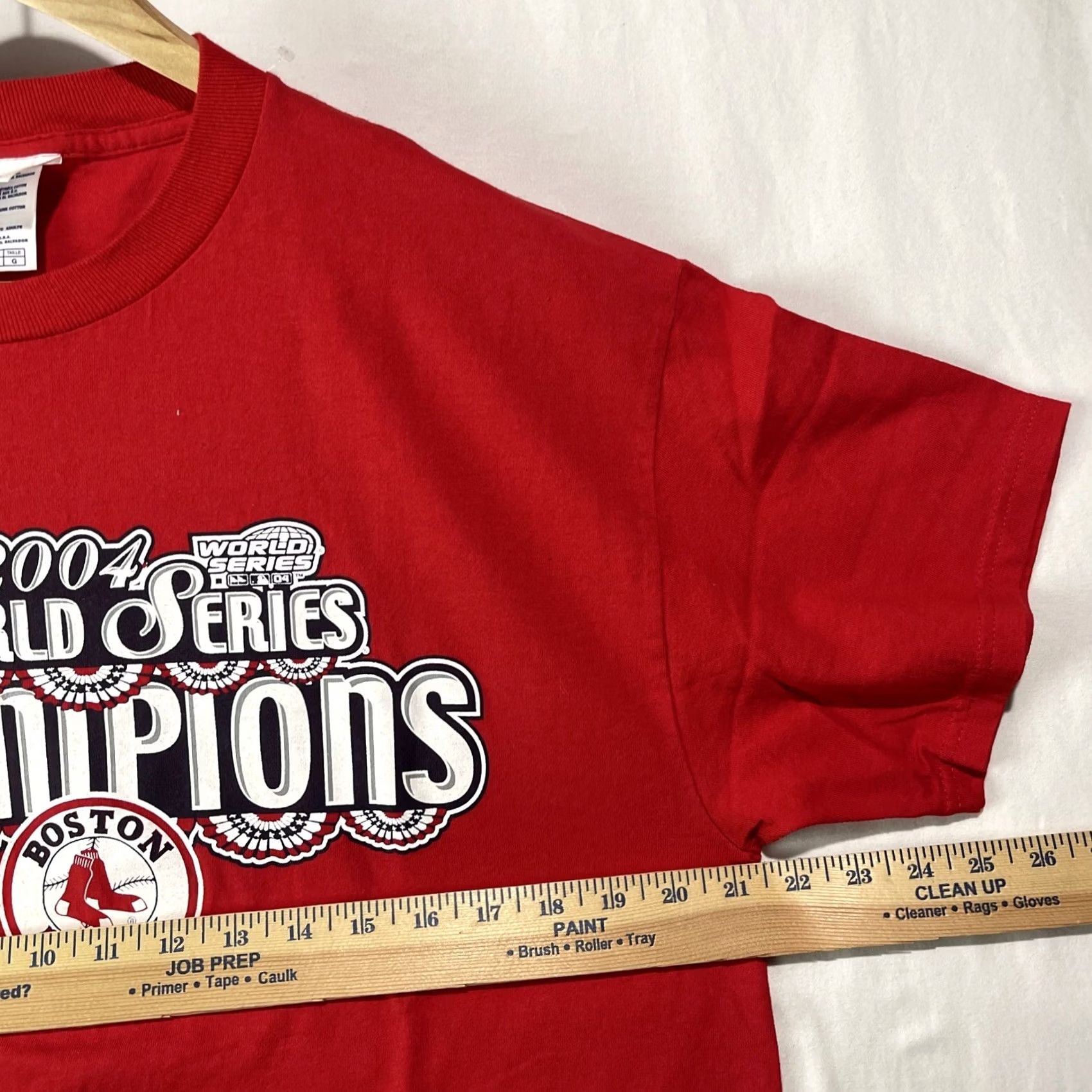 Adidas Adidas Boston Red Sox 2004 MLB World Series Champions T-Shirt Adult Large Red Shirt Men Logo Graphic Print Baseball-MLB World Series 2004 Size US L / EU 52-54 / 3 - 7 Thumbnail