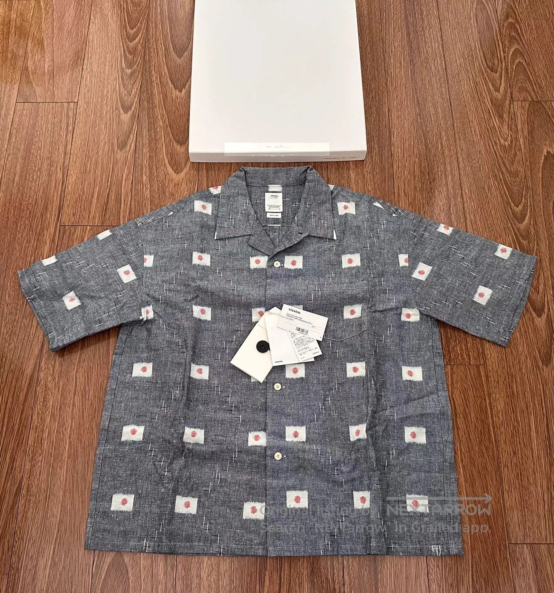 Visvim VISVIM 24SS Crosby S/S Kasuri Shirt. Size US XL / EU 56 / 4 - 1 Thumbnail