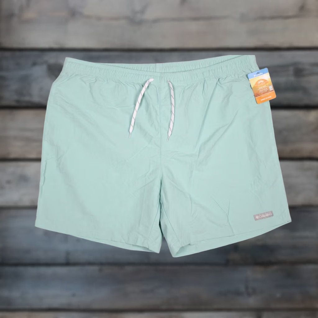 Vintage Columbia Men's Rapid Creek II Shorts XXL 7" Inseam Blue XM0836 325 Bermuda Drawstring Pockets 100% Nylon Regular Rise Beach Outdoor Sports Mens Shorts Size US 39 - 1 Thumbnail