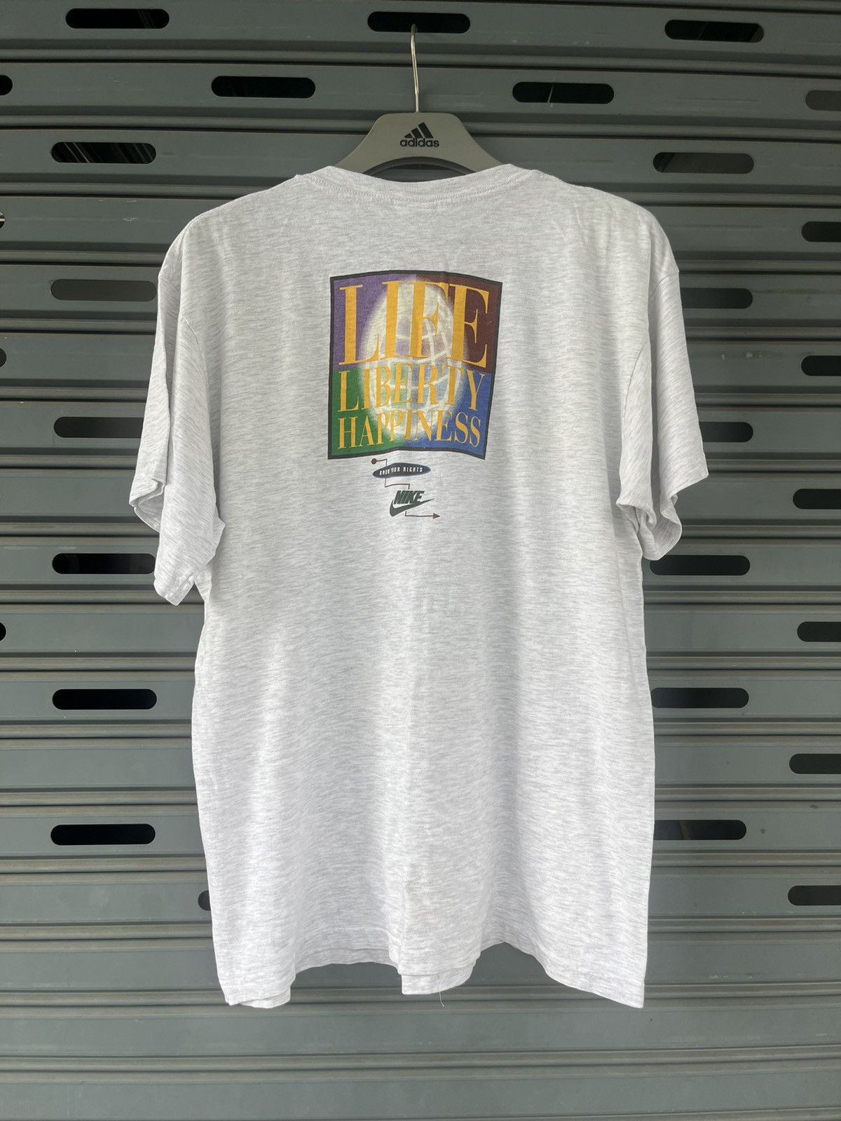 Nike × Vintage Vintage NIKE Life Liberty Happiness 90’s Tshirt Size US XL / EU 56 / 4 - 3 Thumbnail
