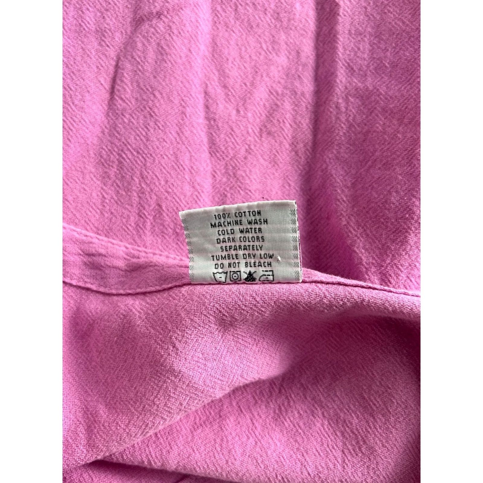 Pinko C.M.C Color Me Cotton Womens Pink V-Neck 3/4 Sleeve Lightweight Top Large USA Size L / US 10 / IT 46 - 4 Thumbnail