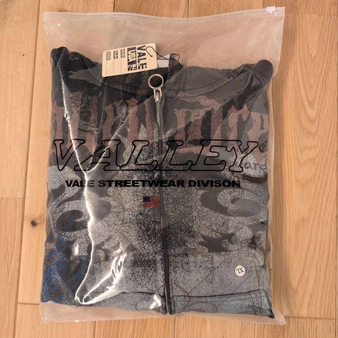 Vale VALE FOREVER “VENDETTA” Zip Hoodie [EVO] – Washed Black, XL Size US XL / EU 56 / 4 - 7 Thumbnail