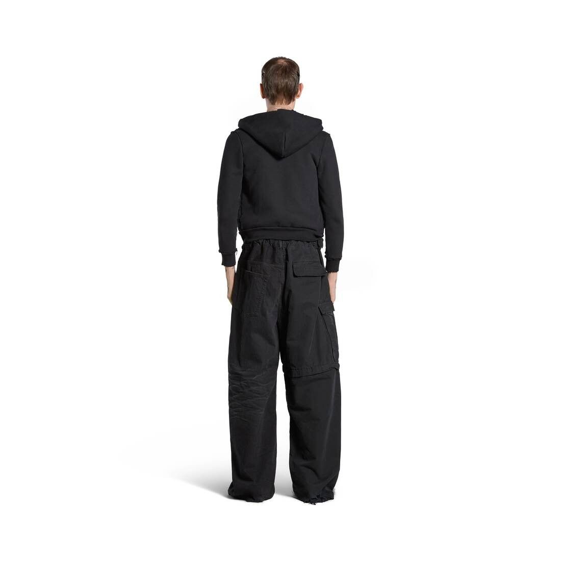 Balenciaga o1srvl11e0925 Hybrid Baggy Pants in Black Size US 34 / EU 50 - 4 Thumbnail