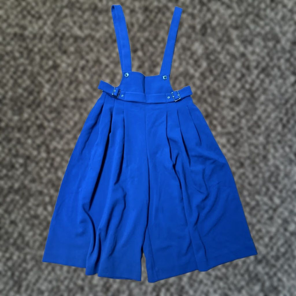 Vintage Maeve Anthropologie One-Piece Jumpsuit Sleeveless Square Neck Wide-Leg 8 Blues Bohemian Casual Knit Polyester Blend Viscose Blend-Soft Size 30" / US 8 / IT 44 - 1 Thumbnail