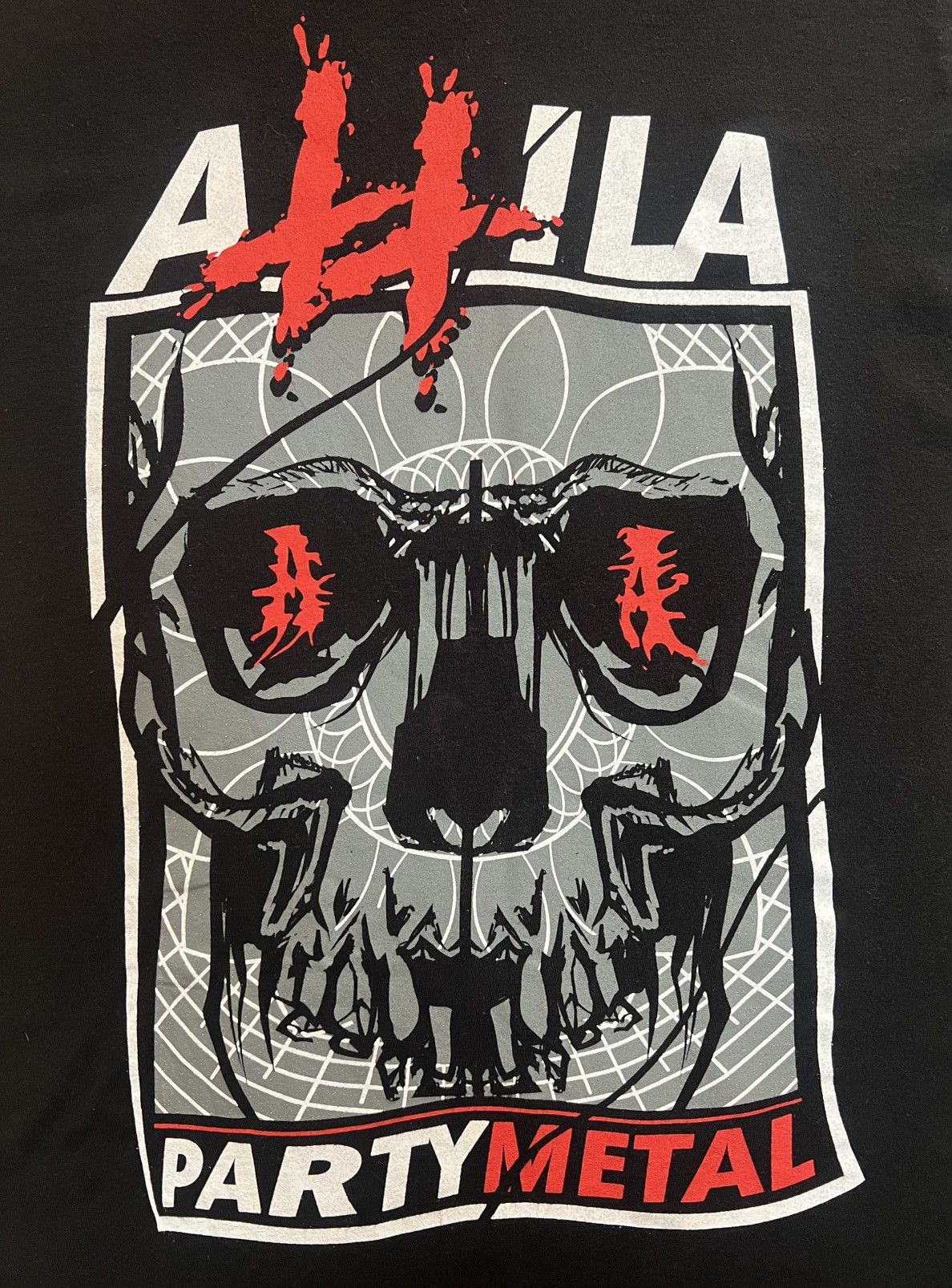 Band Tees Attila Party Metal Skull Tultex Band Tee M Size US M / EU 48-50 / 2 - 2 Thumbnail