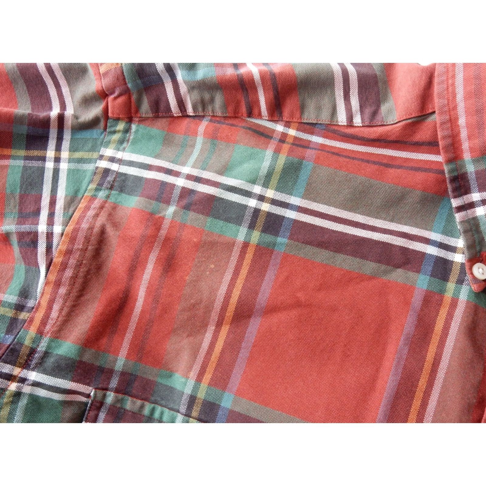 Polo Ralph Lauren VTG Polo Ralph Lauren Button-Up Shirt Red Plaid XL Mens Faint Bleach Stains Size US XL / EU 56 / 4 - 5 Thumbnail