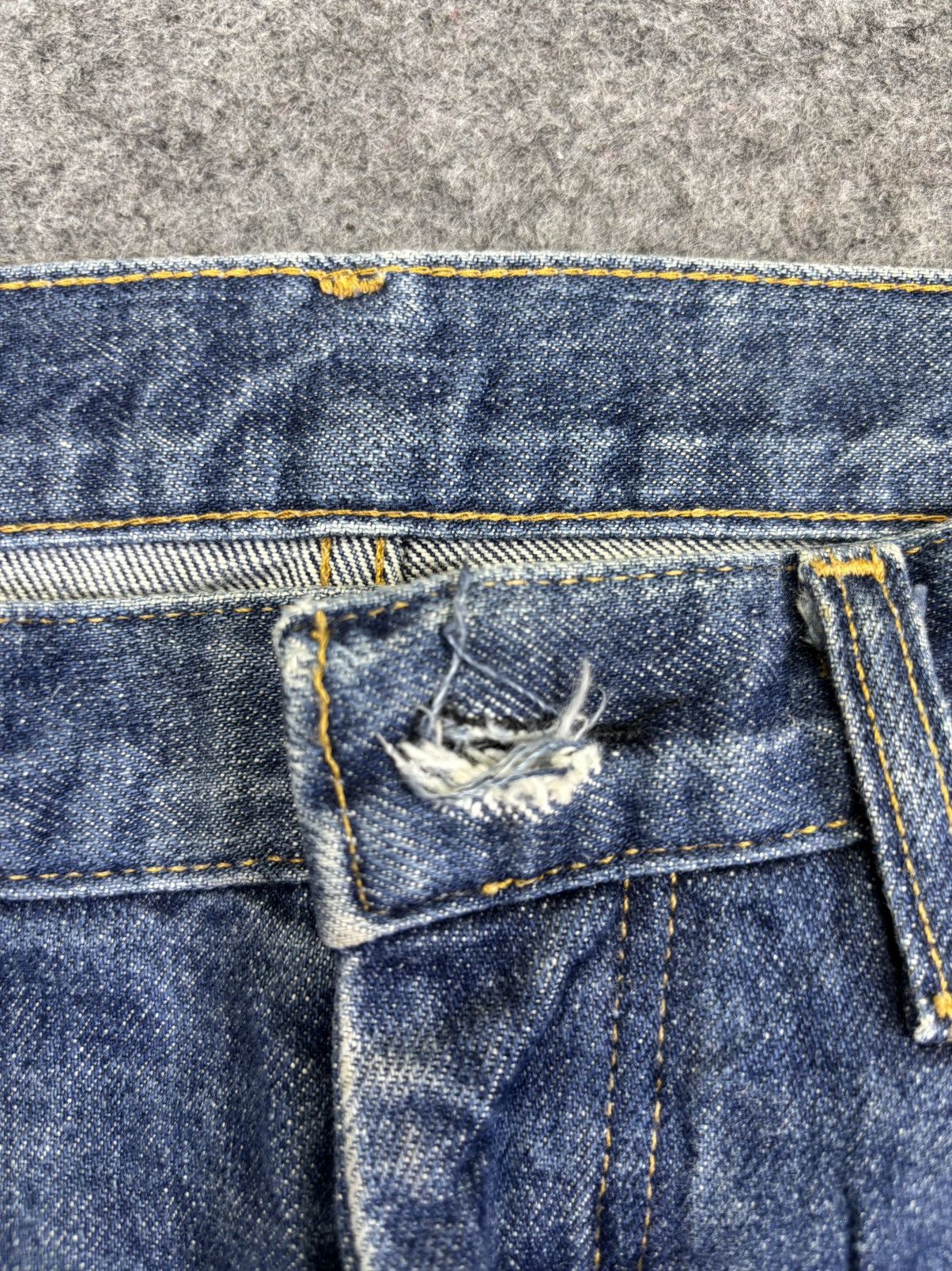 Helmut Lang 💥Vintage Helmut Lang💥90s Classic Raw Italian Cut Denim K12 Size US 29 - 10 Thumbnail