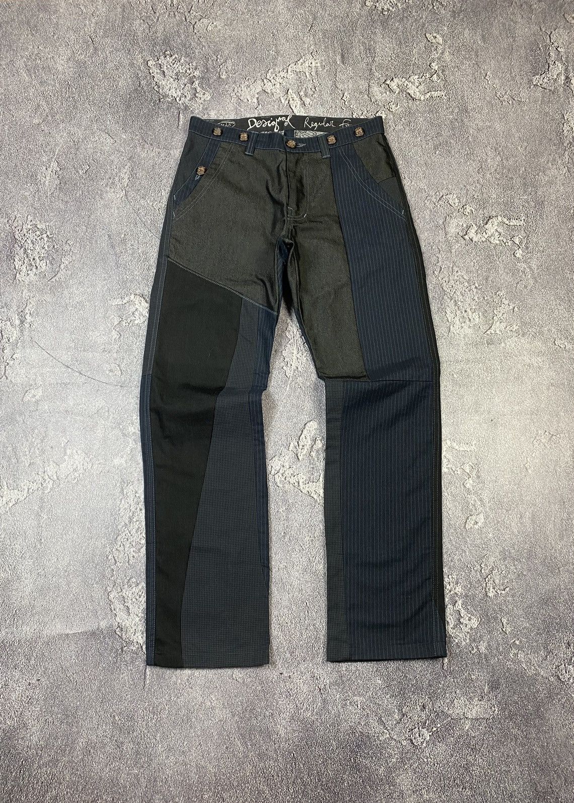 Desigual Y2K Avant Garde Desigual Patch Work Designer Pants Size US 30 / EU 46 - 1 Thumbnail