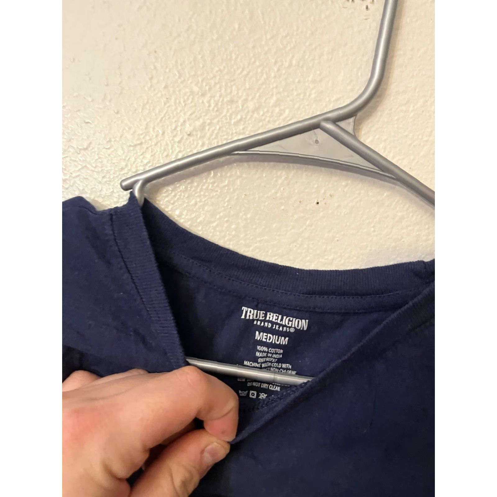 True Religion VINTAGE True Religion Brand Jeans T Shirt Men’s Medium Blue 100% Cotton Short Sleeve Crew Neck Logo Blue Regular Fit All Seasons Easy Care Size US M / EU 48-50 / 2 - 4 Thumbnail