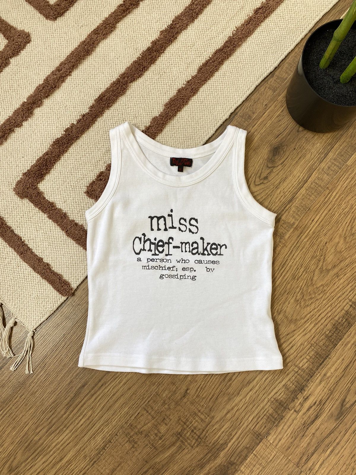 Vintage VINTAGE MISS CHIEF-MAKER HUMOR TANK TOP Size M / US 6-8 / IT 42-44 - 1 Thumbnail