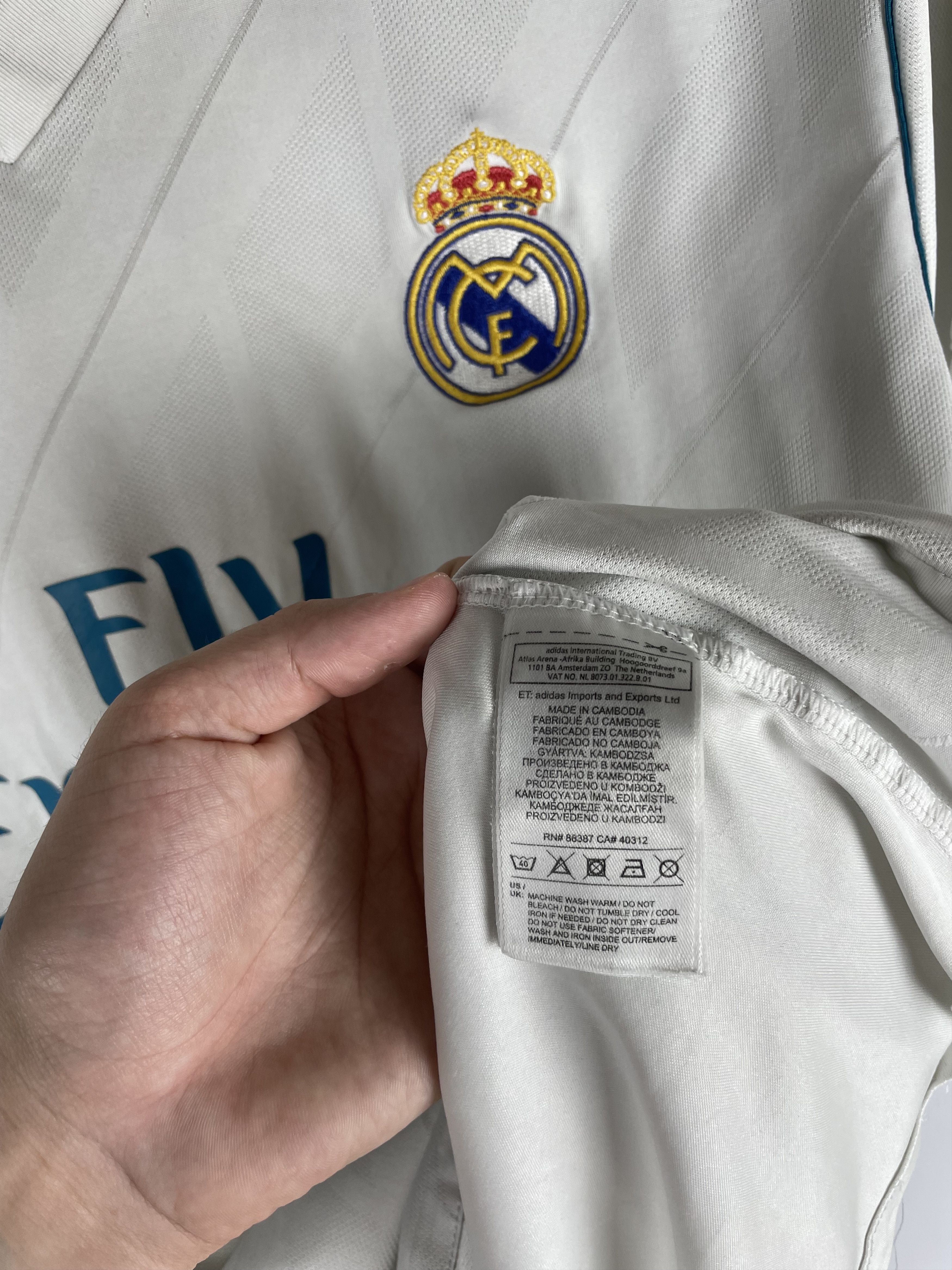 Adidas × Vintage Adidas Real Madrid Home Kit Jersey Tee Tshirt Size US XL / EU 56 / 4 - 7 Thumbnail