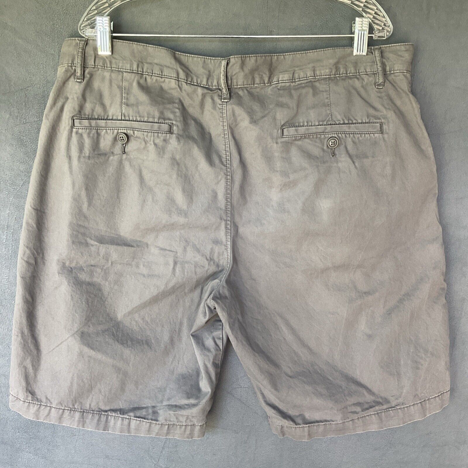Lacoste Lacoste Shorts Mens US 38 Classic Fit Chino Gray Cotton Twil Size US 38 / EU 54 - 2 Thumbnail