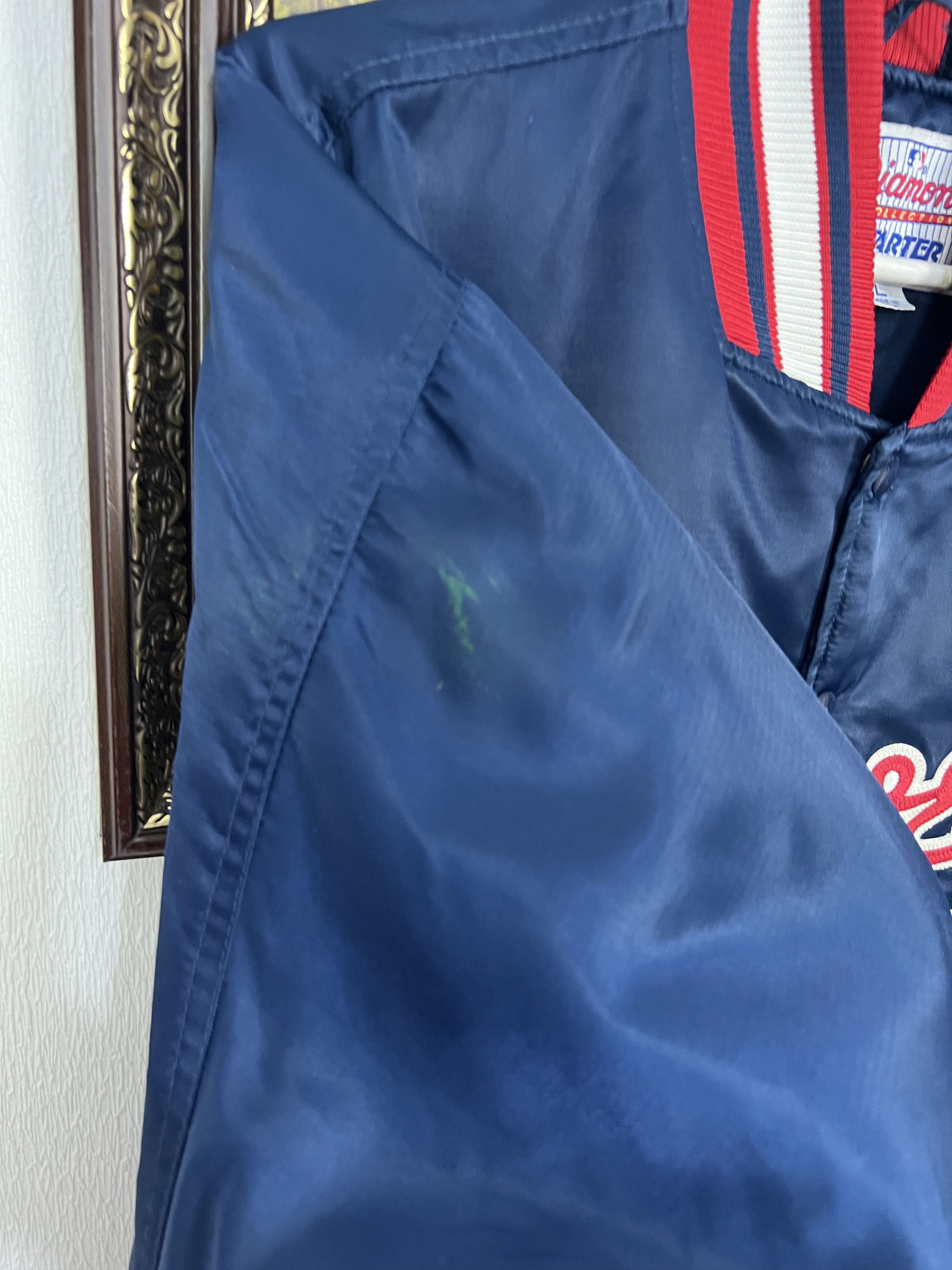 Starter Vintage 90's Starter MLB Atlanta Braves Starter Satin Bomber Size US L / EU 52-54 / 3 - 10 Thumbnail