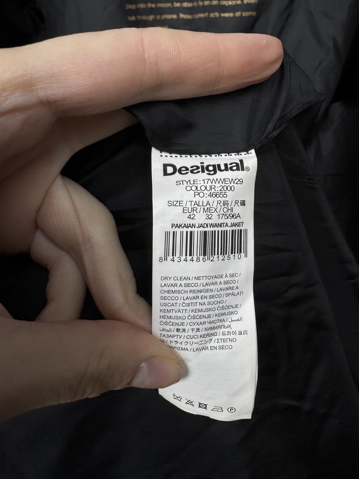 Desigual DESIGUAL women's patchwork trench coat wool blend Size M / US 6-8 / IT 42-44 - 10 Thumbnail