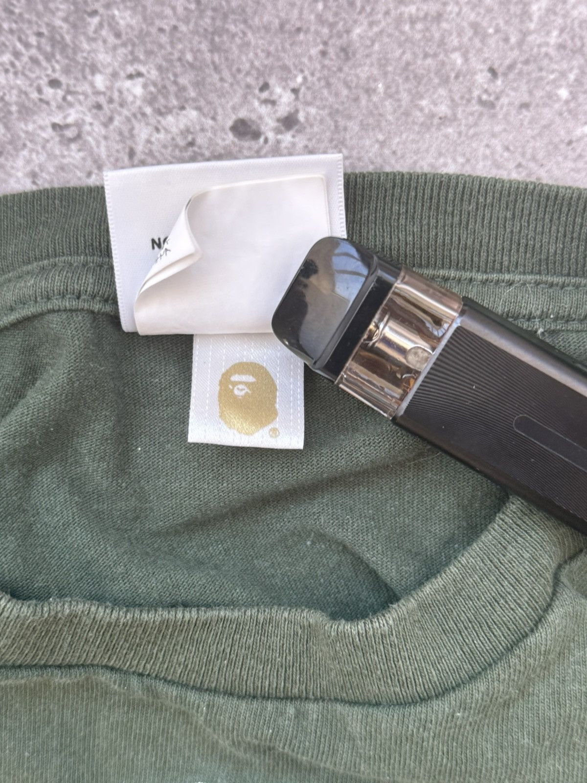 Bape Bape shark green tee Size US M / EU 48-50 / 2 - 4 Thumbnail