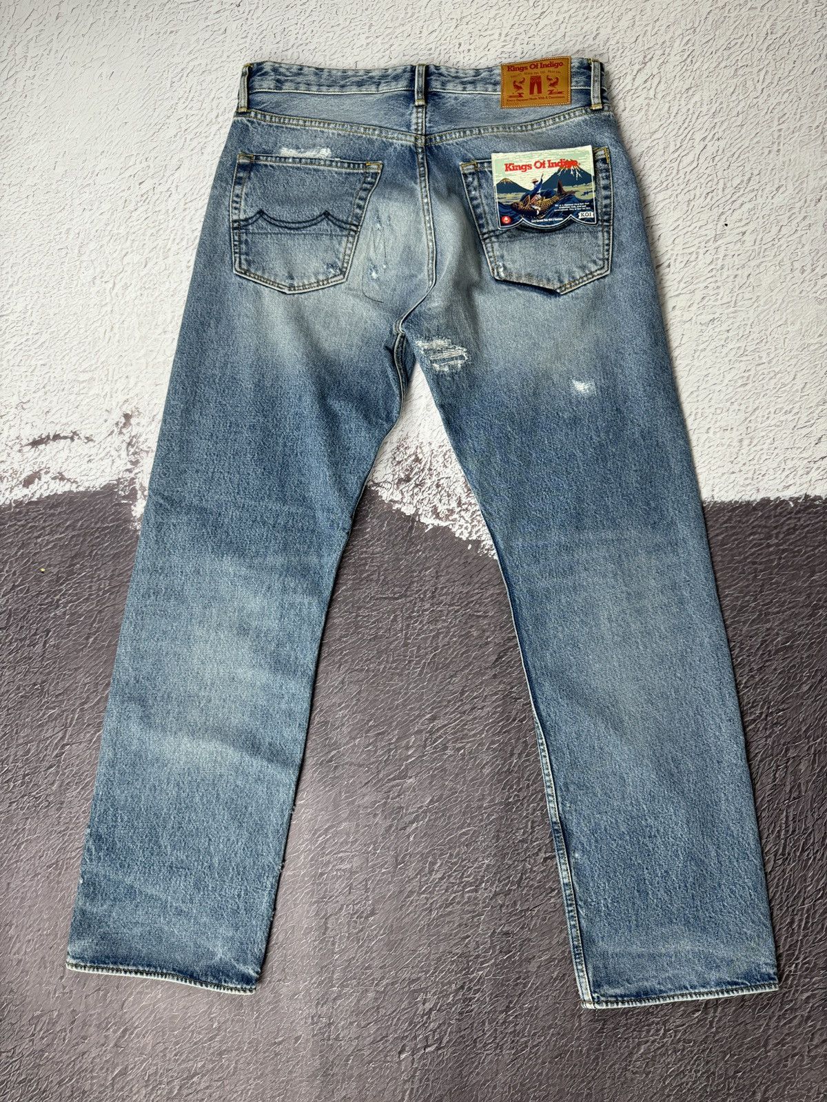 Kings Of Indigo Kings of Indigo KOI Light vintage destroyed high rise jeans Size US 34 / EU 50 - 3 Thumbnail