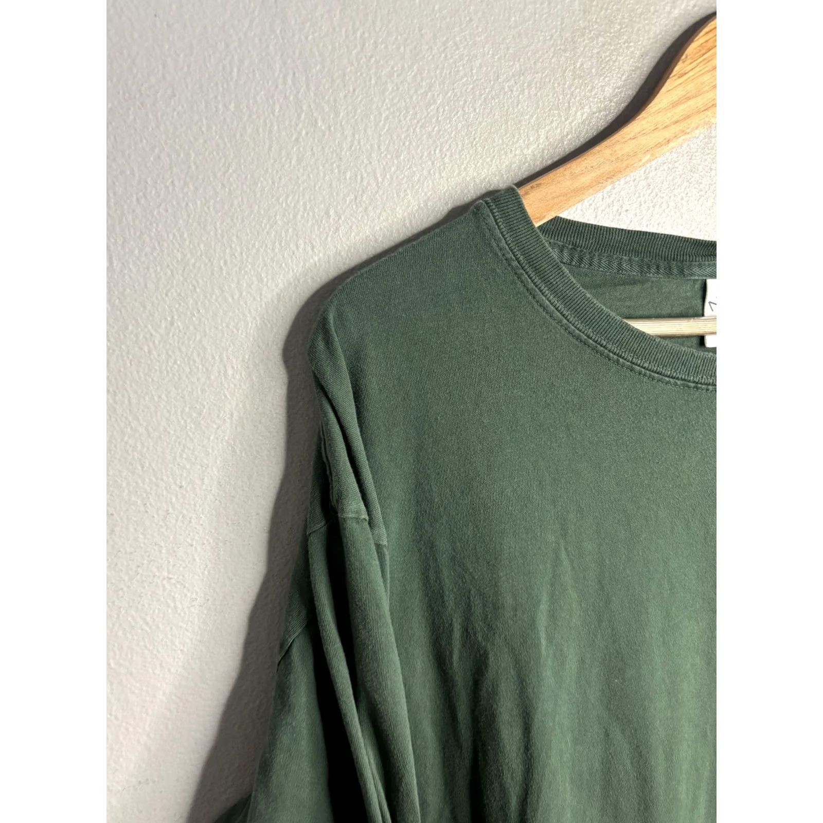 Noah NOAH Shirt Mens 2XL Green Long Sleeve Pocket Tee Logo 100% Cotton Made USA Size US XXL / EU 58 / 5 - 2 Thumbnail