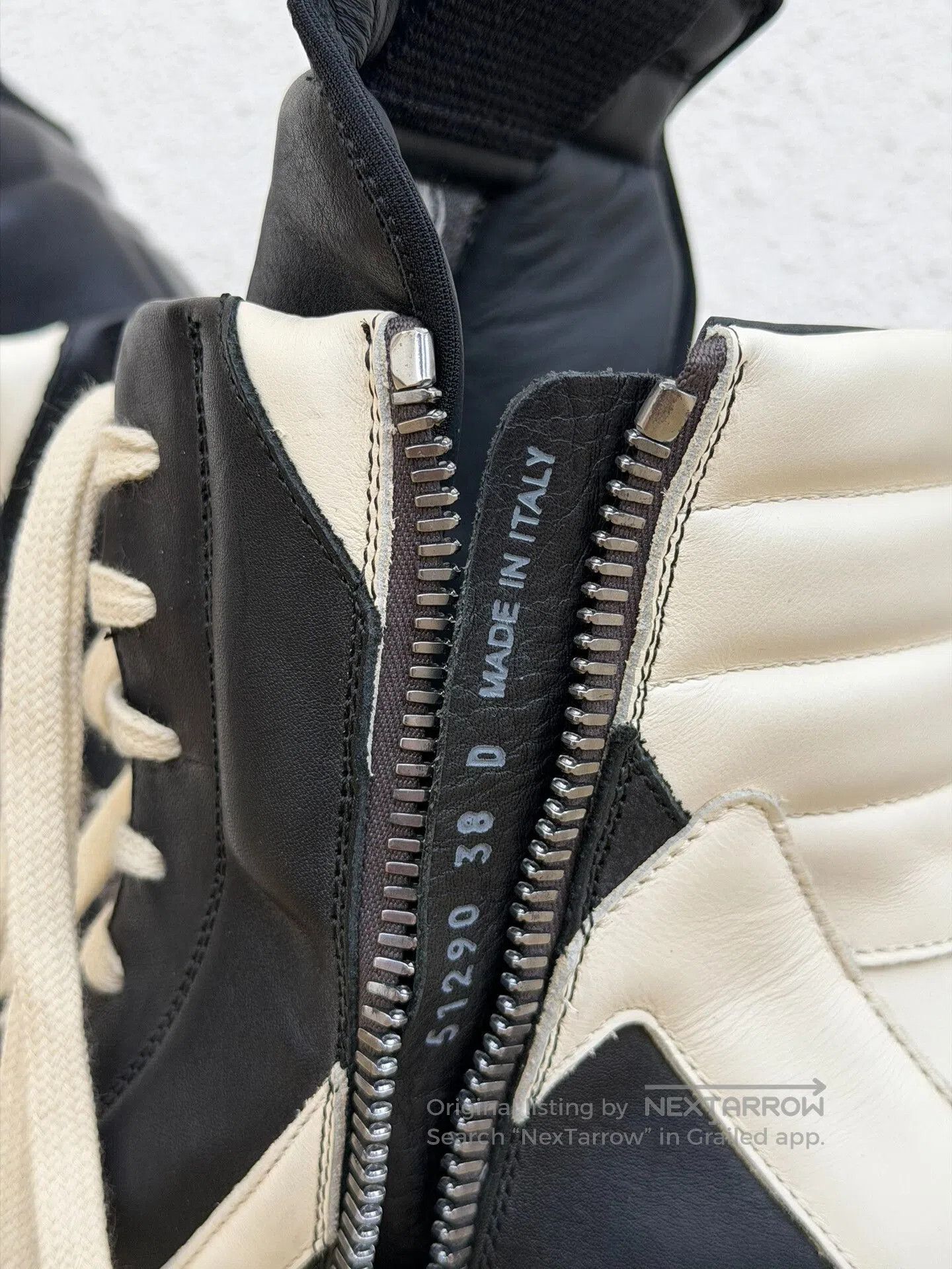 Rick Owens Rick Owens Women's Platform High-Top Black White. Size US 7 / IT 37 - 7 Thumbnail