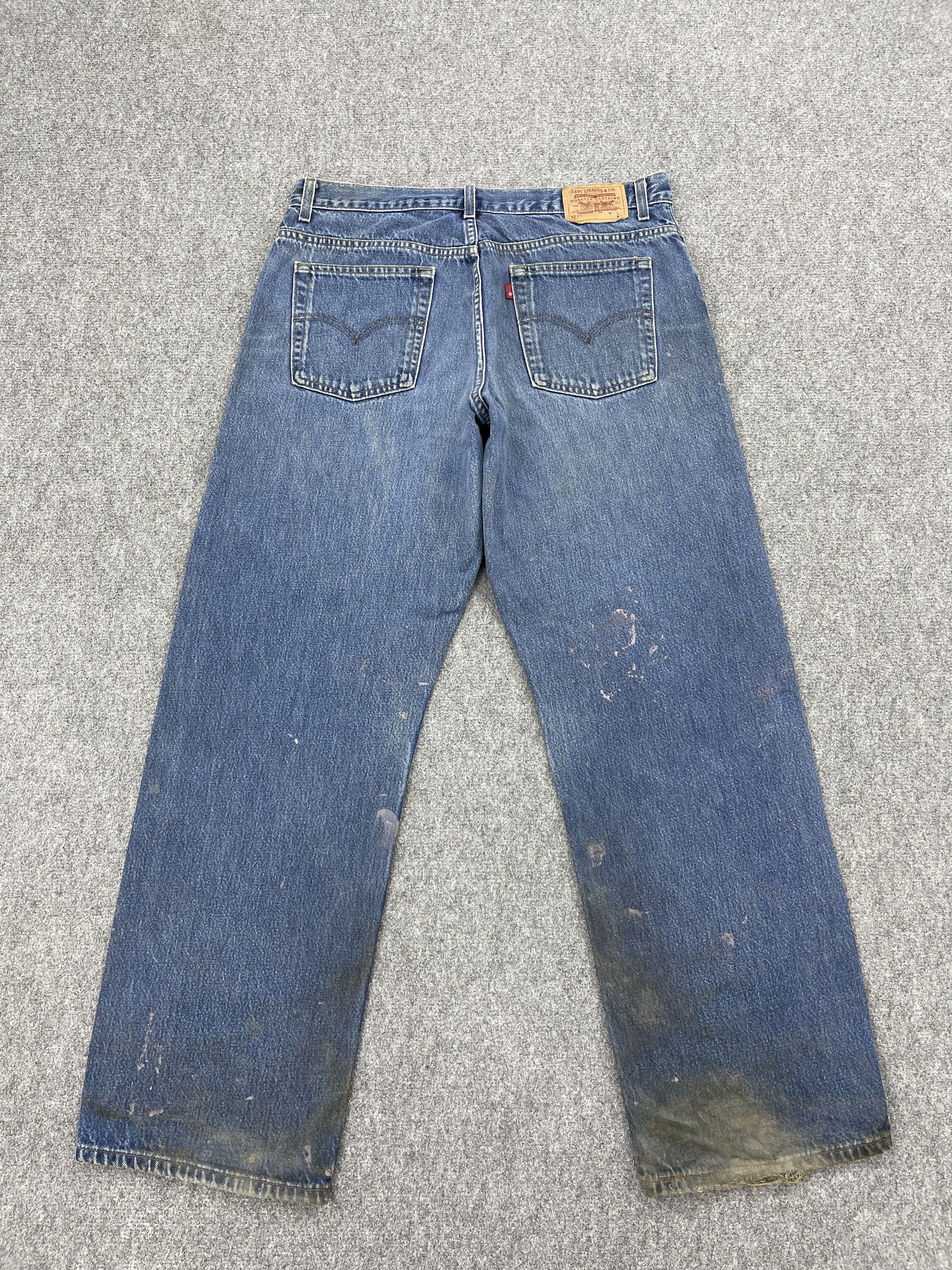 Levi's × Vintage Vintage Levis 577 Painter Light Blue Jeans DP2504 Size US 33 - 3 Thumbnail