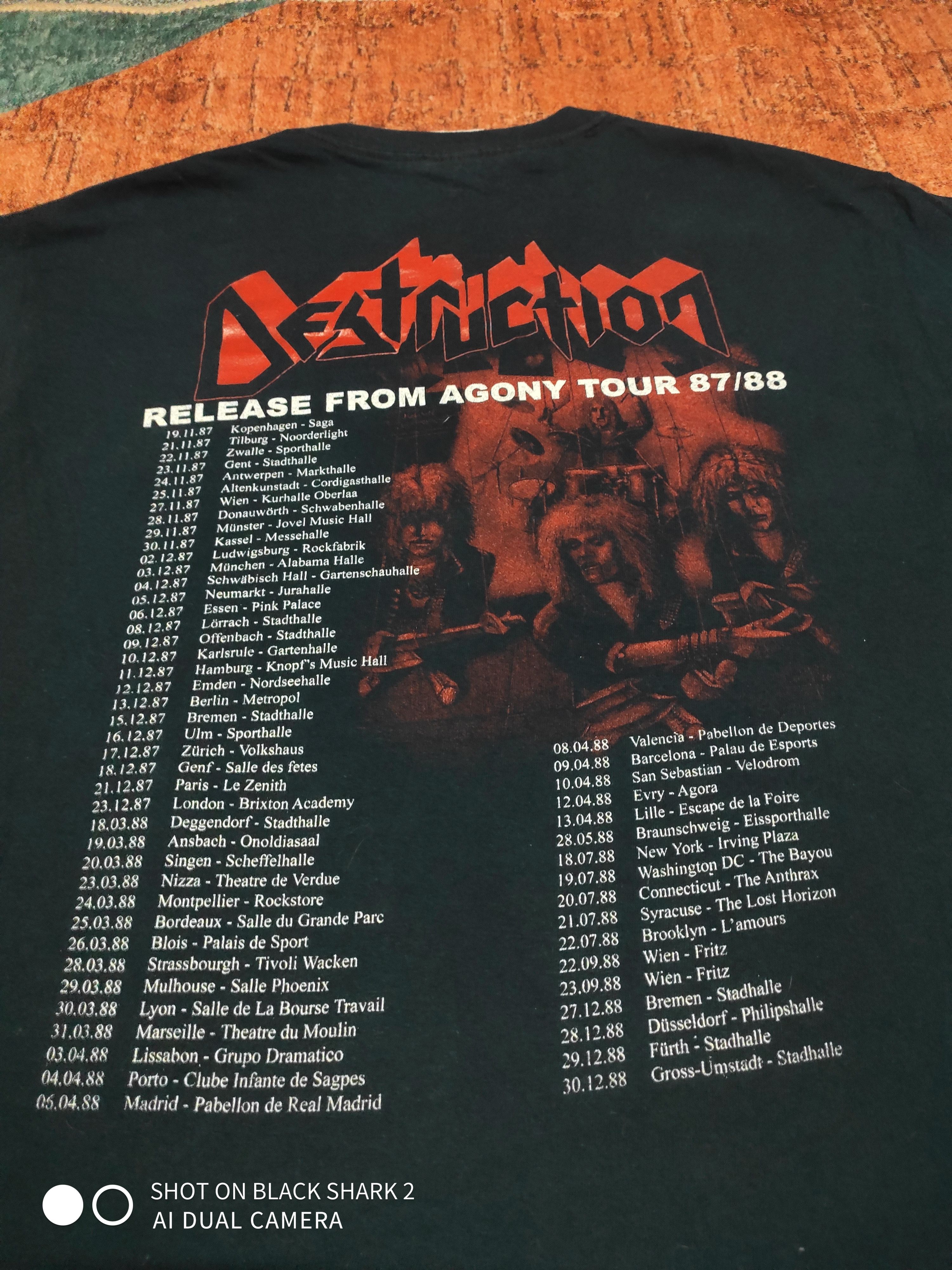 Band Tees Destruction Live without sense Size US M / EU 48-50 / 2 - 2 Thumbnail
