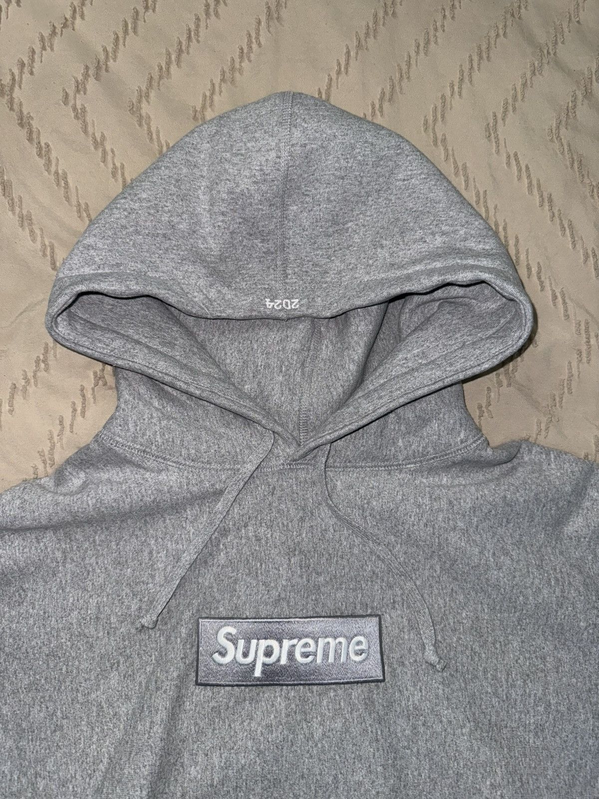 Supreme Box Logo Hooded Sweatshirt Heather Grey GRAY (FW24)