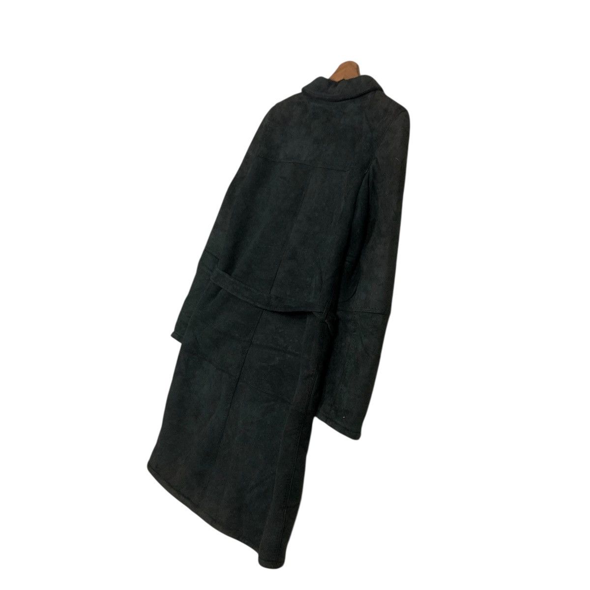 Loewe 🔥VINTAGE LONG LEATHER JACKET LOEWE BLANKET FUR LINING Size XS / US 0-2 / IT 36-38 - 13 Thumbnail