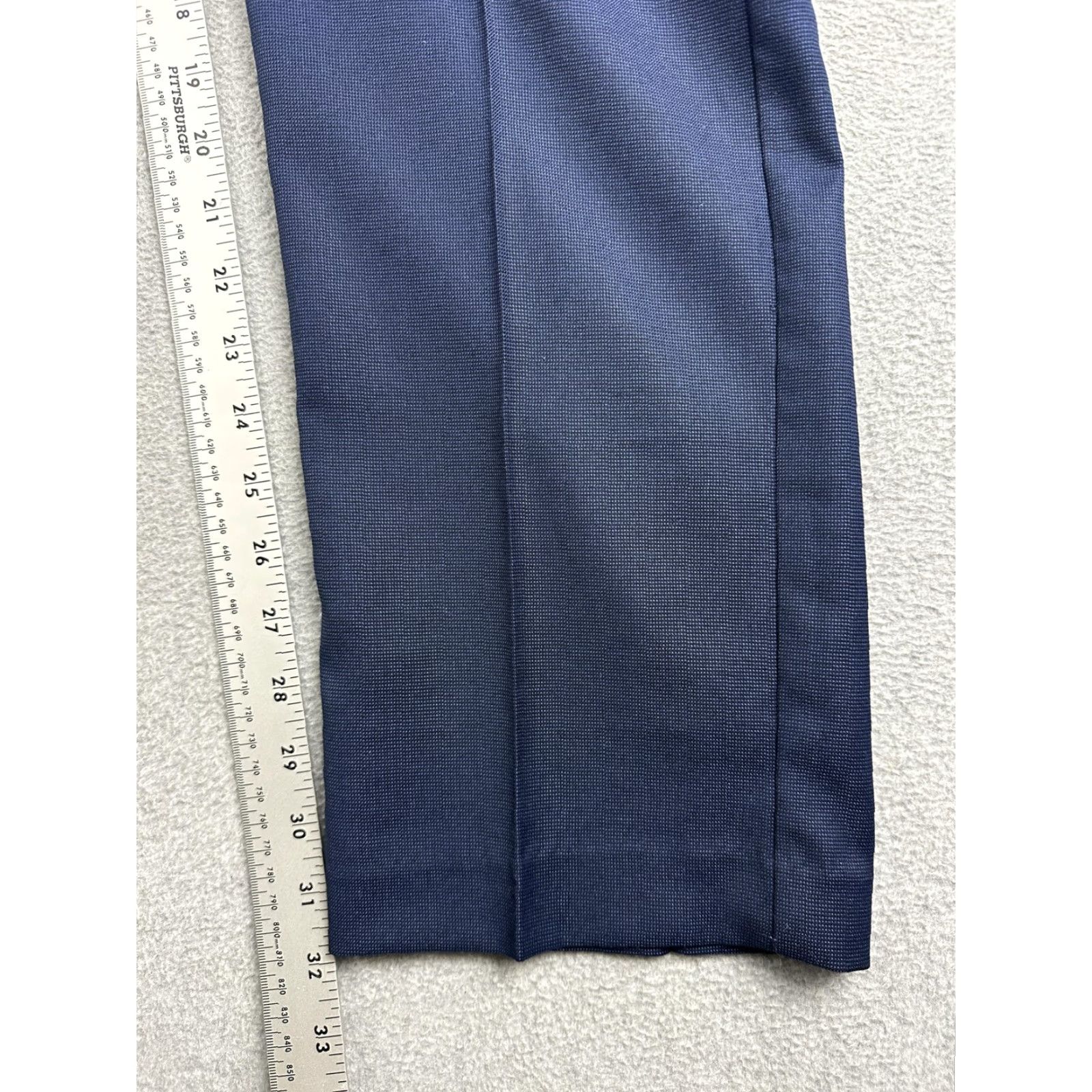 Perry Ellis Perry Ellis Portfolio Dress Pants Mens 34x32 Navy Slim Fit Tapered Straight Leg Chino Work Formal Business NWT Size US 34 / EU 50 - 6 Thumbnail