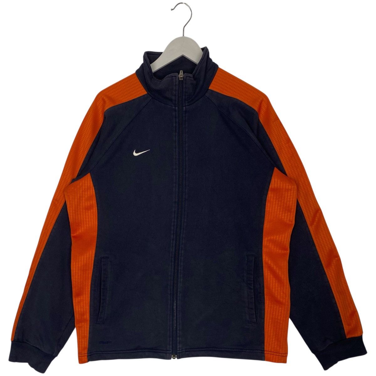 Vintage Vintage Nike Full Zip Sweater Small Logo Orange/Black Size M Size US M / EU 48-50 / 2 - 1 Thumbnail