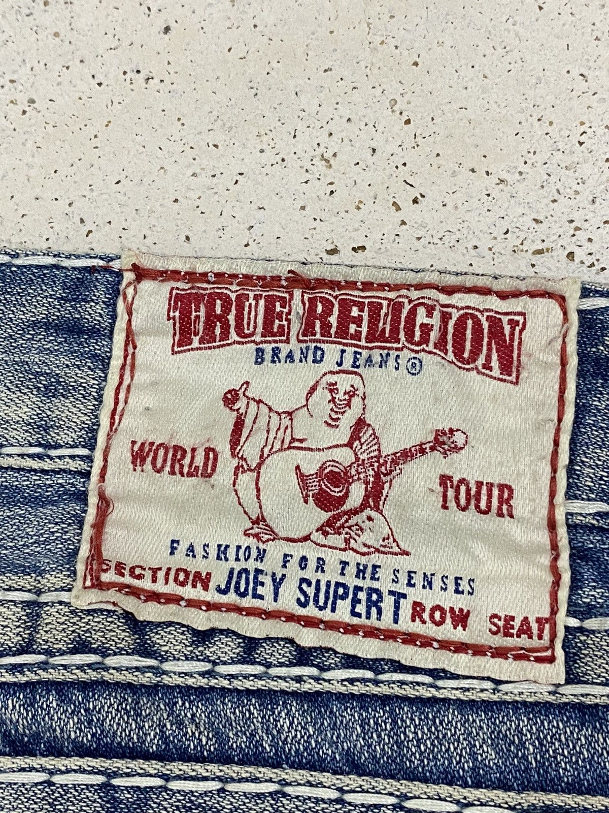 Hysteric Glamour Flare True Religion Japan Light Blue Distressed Denim Size US 31 - 16 Thumbnail