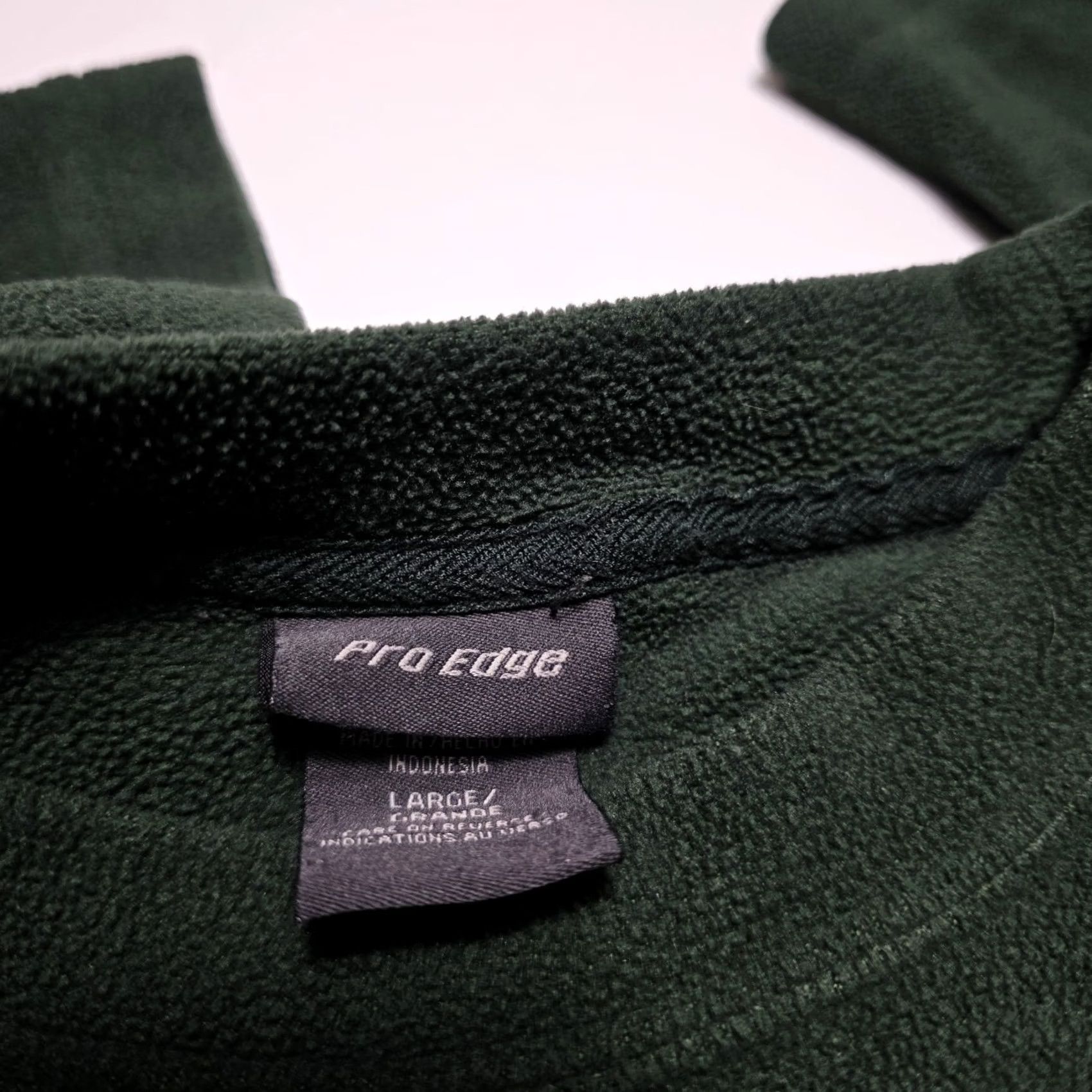 Vintage VINTAGE Michigan State Spartans Fleece Sweatshirt MSU Pro Edge L Green Regular Mens Size US L / EU 52-54 / 3 - 3 Thumbnail