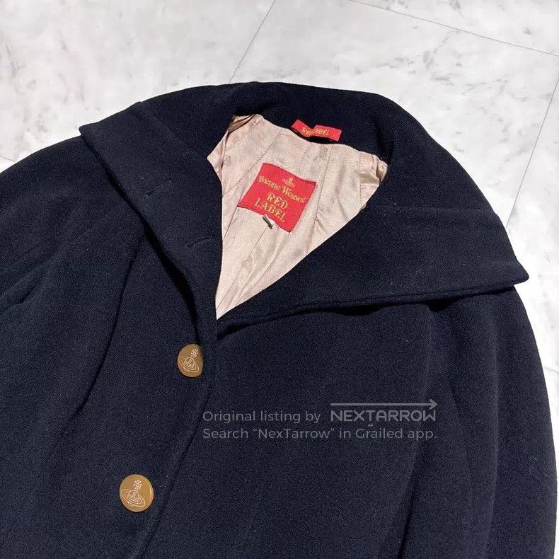 Vivienne Westwood Vivienne Westwood 3D Flower Bud Hem Wool Coat Size S / US 4 / IT 40 - 4 Thumbnail