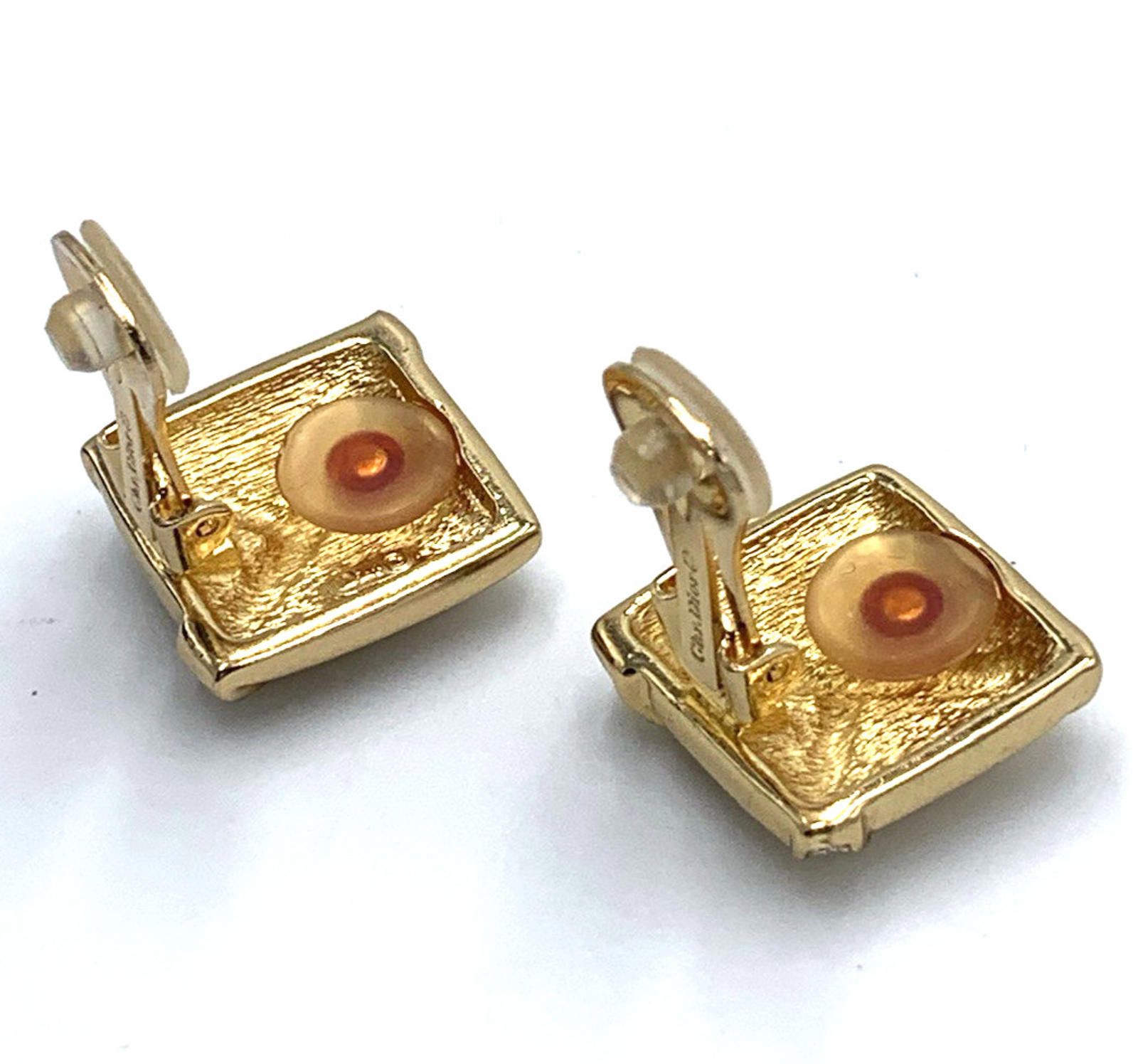 Other Dior Rhinestone Gold Tone Clip On Art Deco Style Earrings Size ONE SIZE - 8 Thumbnail