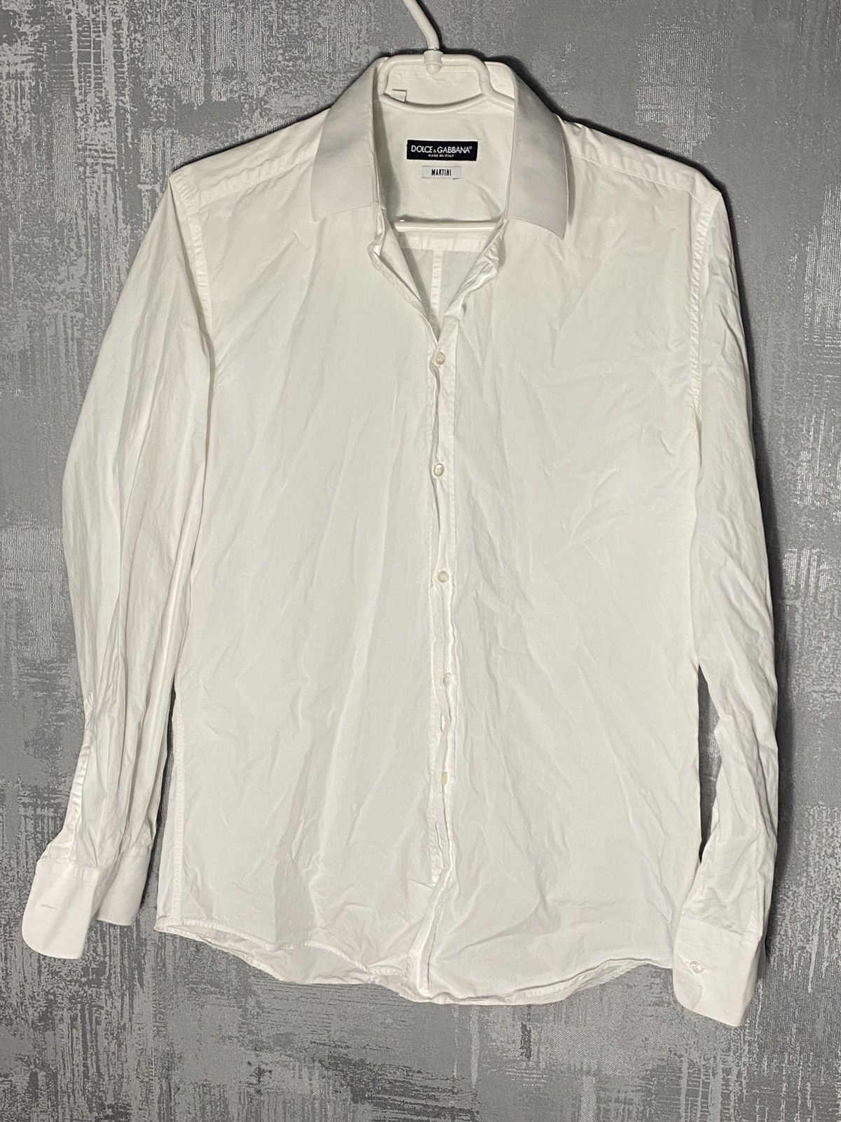 Dolce & Gabbana Dolce & Gabbana Martini Button Up Shirt Mens Size M Drill Size US M / EU 48-50 / 2 - 1 Thumbnail
