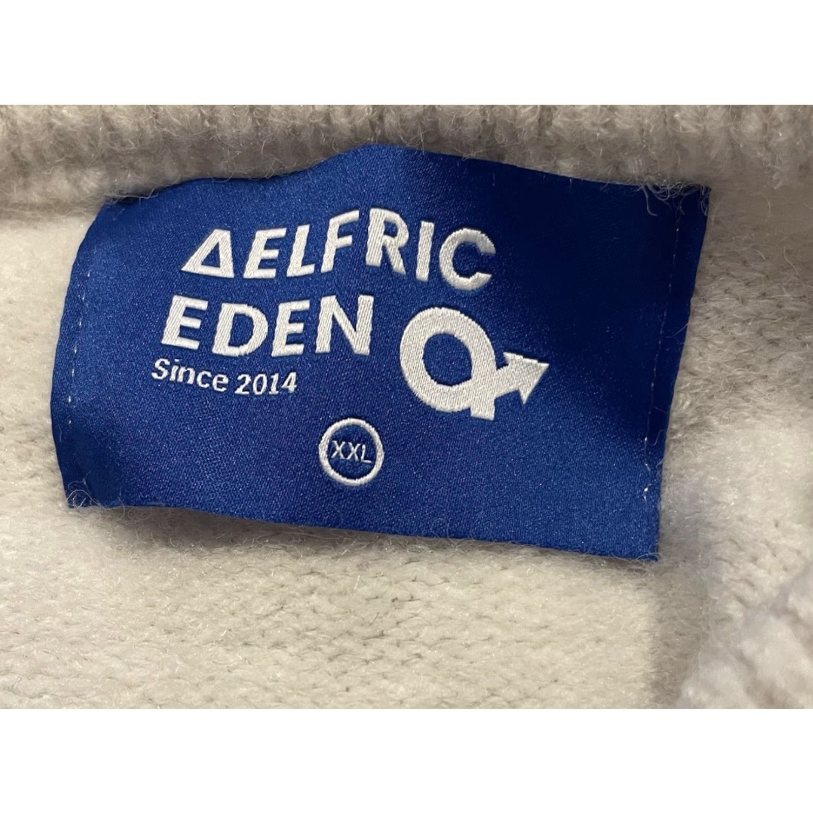 Vintage Aelfric Eden Womens Oversized Ivory Fisherman Cable Knit Sweater 2XL Crew Neck Pullover Knit Crew Neck Wool Blend Cream Women Sweater Size XXL / US 16-18 / IT 52-54 - 4 Thumbnail