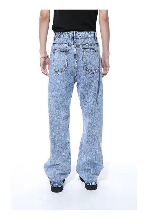 Other Retro distressed washed straight casual jeans Size US 32 / EU 48 - 6 Thumbnail
