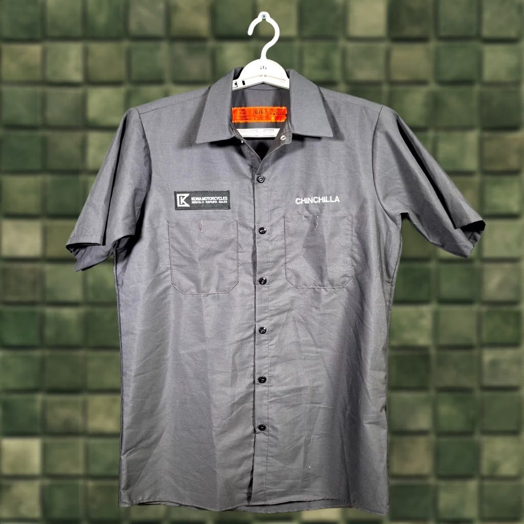 Red Kap Red Kap Shirt Men’s M Gray Polyester Button-Up Industrial Kona Motorcycles Logo Size US M / EU 48-50 / 2 - 1 Thumbnail