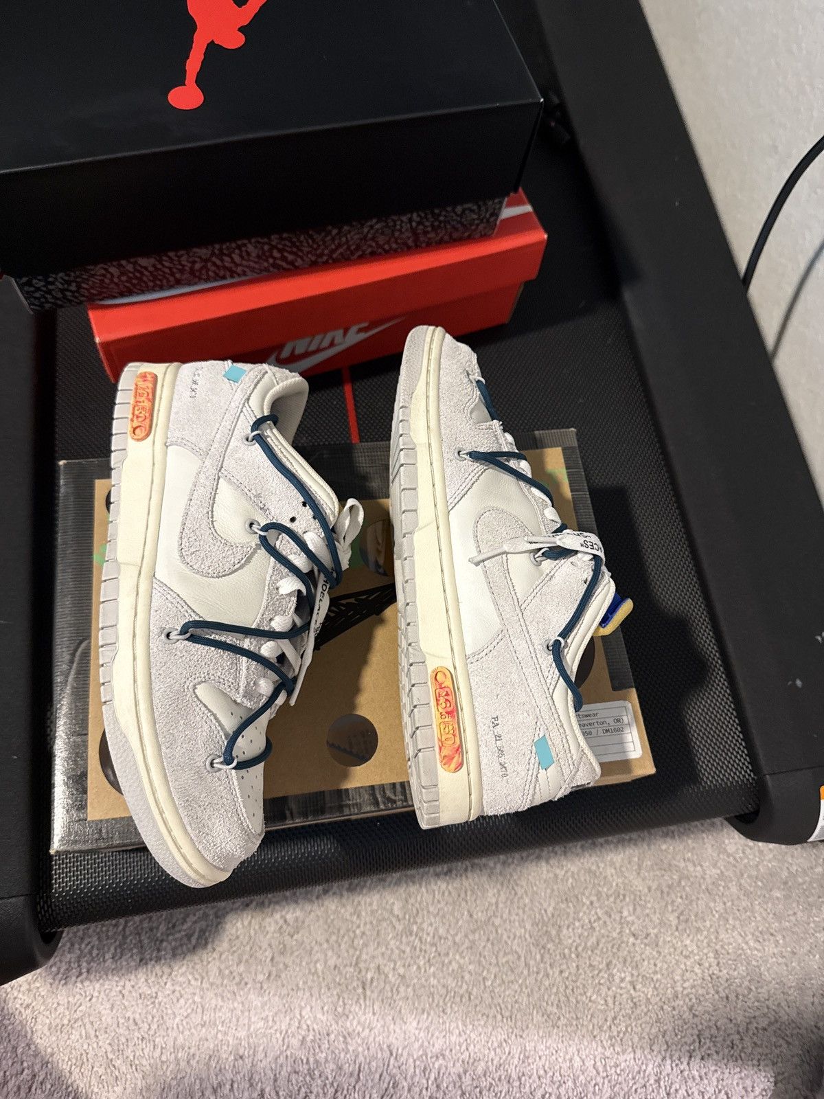 Nike × Off-White Nike x OFF-WHITE Dunk Low Lot 16 of 50 🚨 Size US 9.5 / EU 42-43 - 5 Thumbnail