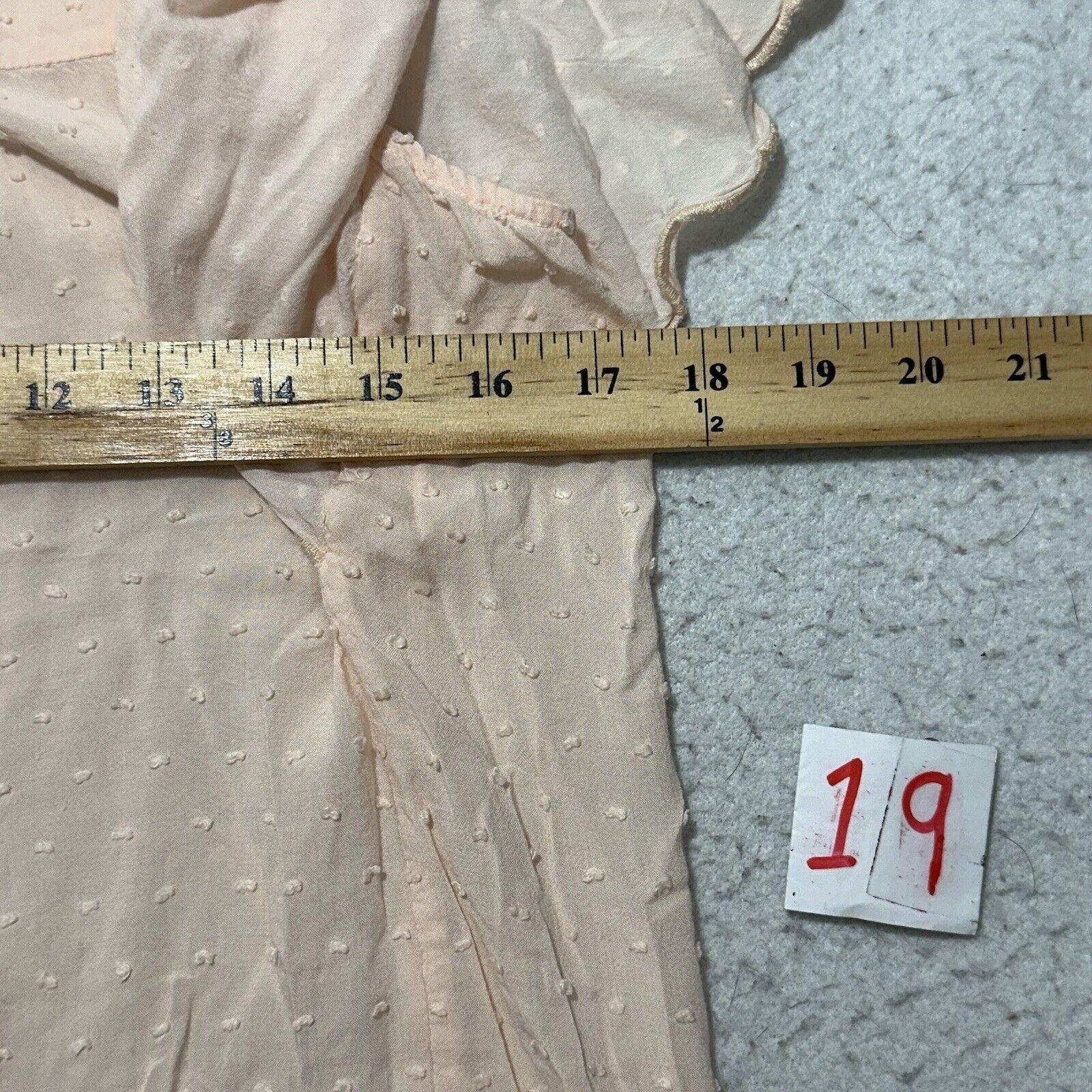 Other Anthropologie Maeve 2 Flutter Sleeve Pink Swiss Dot Scallop Size XS / US 0-2 / IT 36-38 - 8 Thumbnail