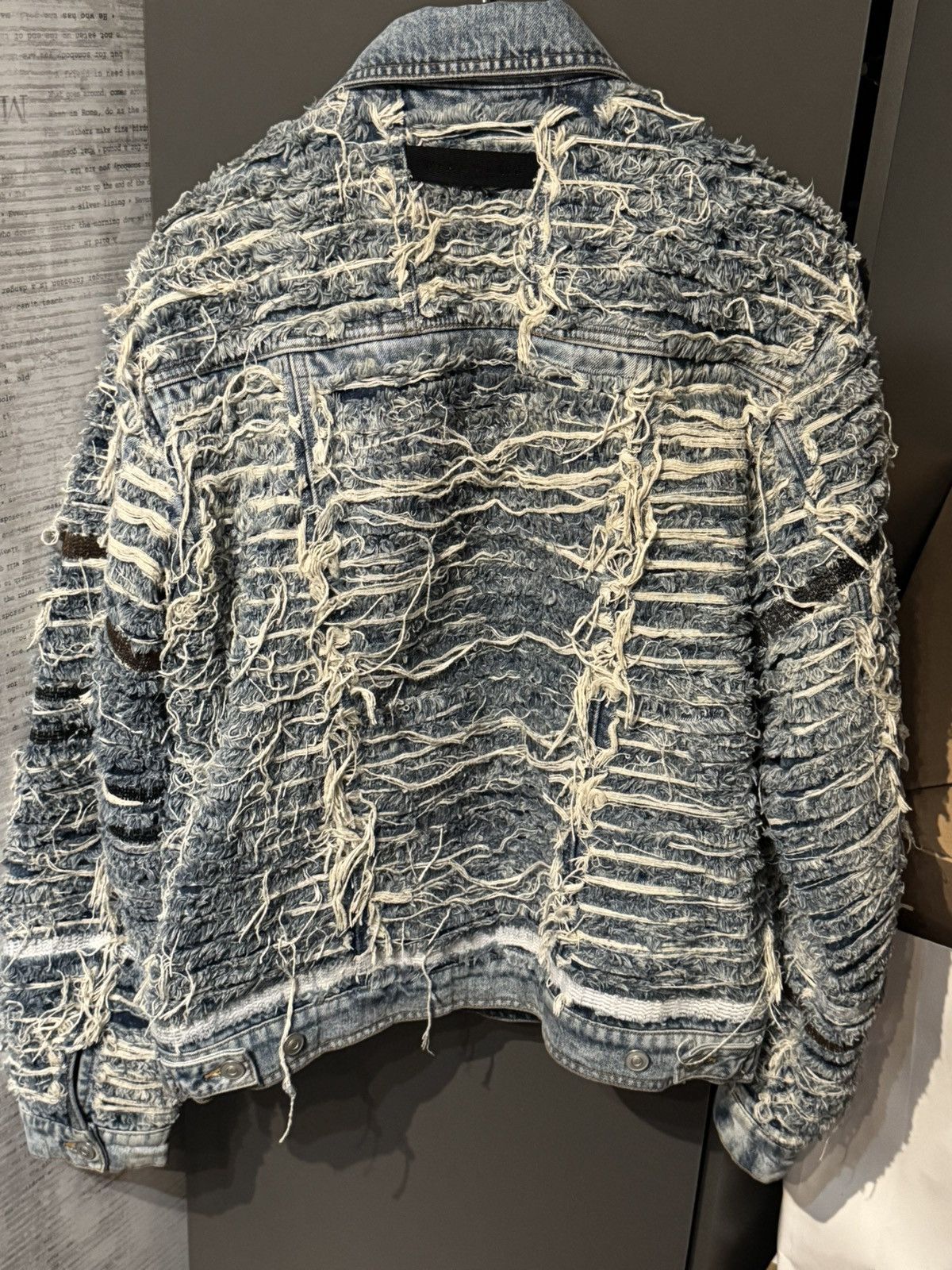 1017 ALYX 9SM × Blackmeans Alyx Blackmeans ripped disstressed denim jacket Size US XL / EU 56 / 4 - 4 Thumbnail