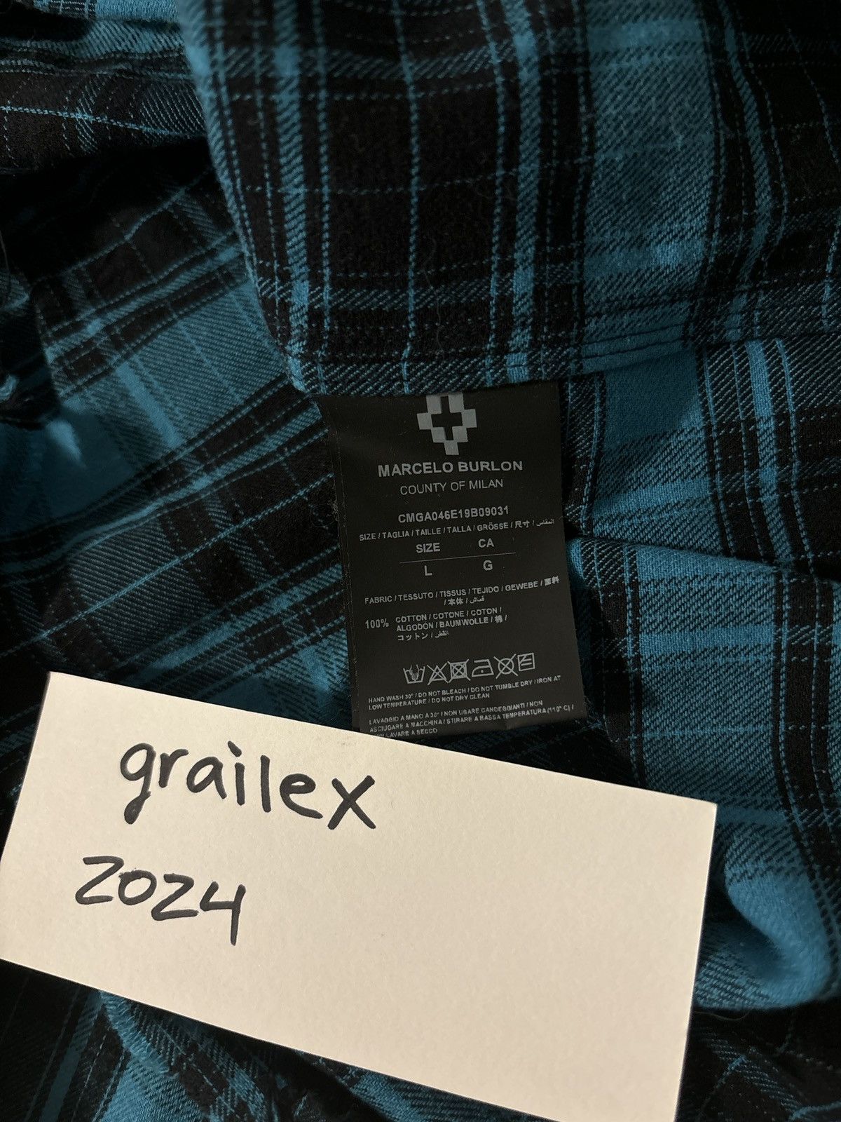 Designer × Marcelo Burlon Ripped Button Up Size US L / EU 52-54 / 3 - 5 Thumbnail