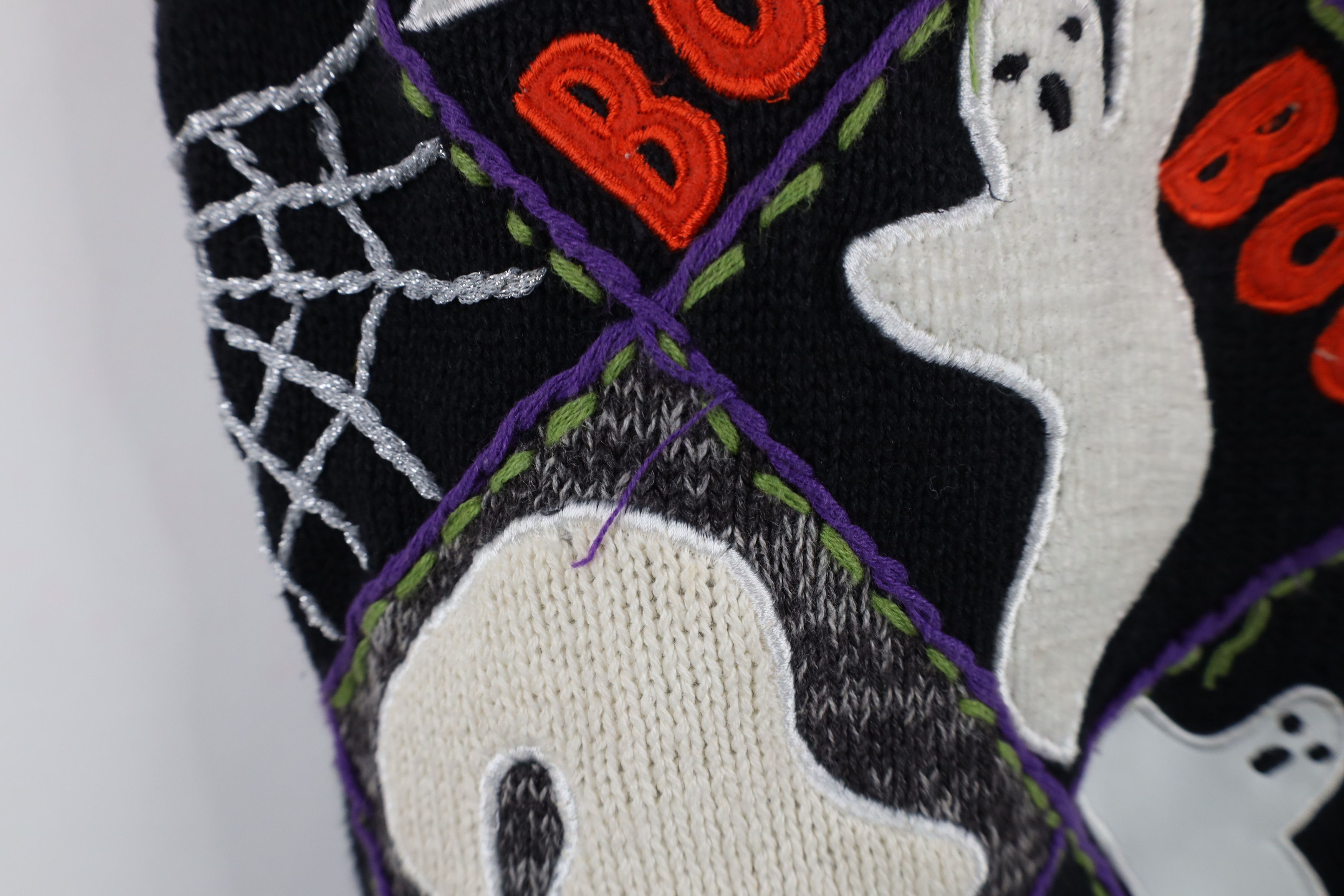 Vintage Vintage 90s Streetwear Ghost Spider Cardigan Sweater Vest Size L / US 10 / IT 46 - 6 Thumbnail