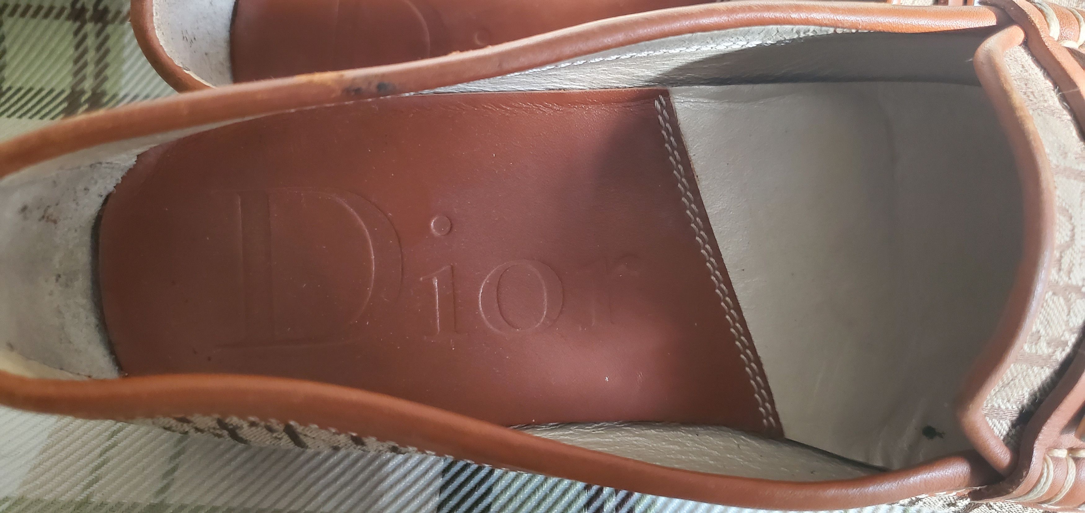 Dior Dior Brown Canvas Leather Loafers Size US 5 / IT 35 - 5 Thumbnail