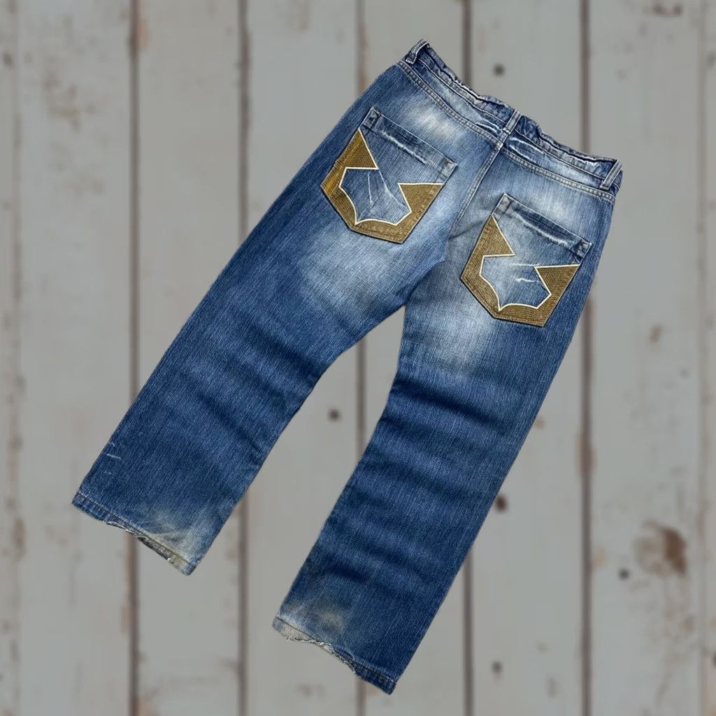 【希少】Dolce & Gabbana ダメージデニム 46 赤ロゴ Y2K Dolce & Gabbana Rare Vintage D&G Big Logo Dolce&Gabbana jeans Drip