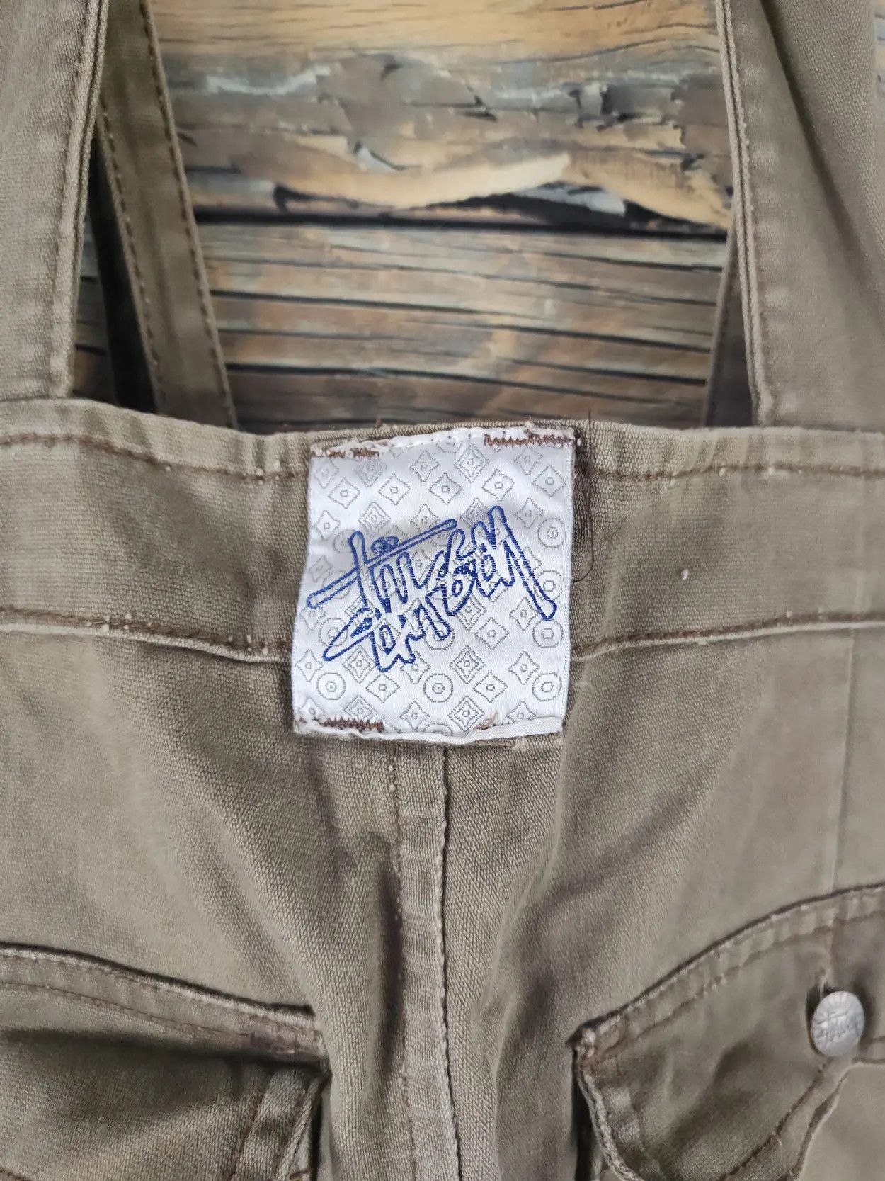 Stussy DL Stussy Olive Multipocket Tactical Jumpsuits cargo #2678 Size US 27 - 3 Thumbnail