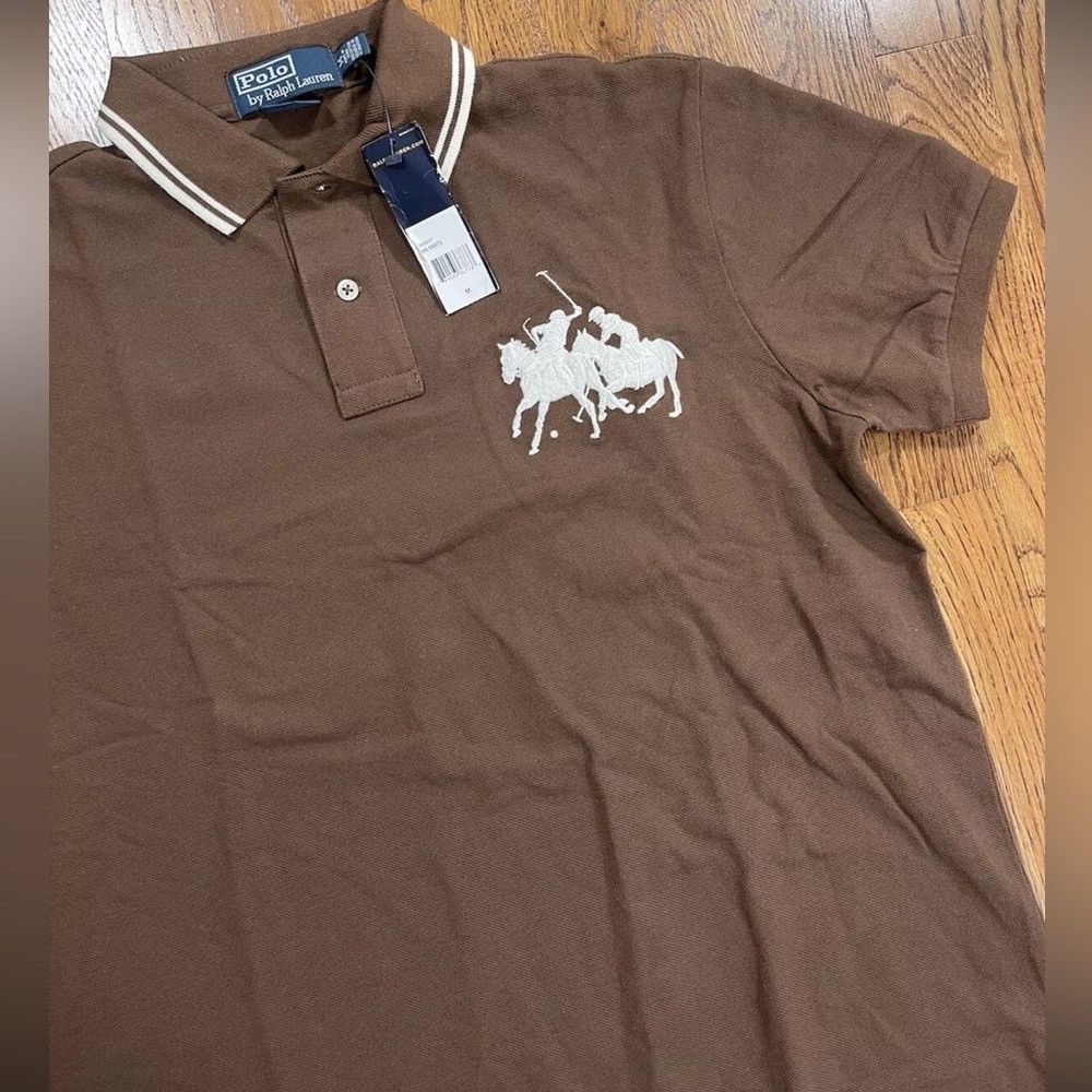 Polo Ralph Lauren Polo Ralph Lauren Polo Shirt Short Sleeve Brown Size M NWT Size US M / EU 48-50 / 2 - 2 Thumbnail