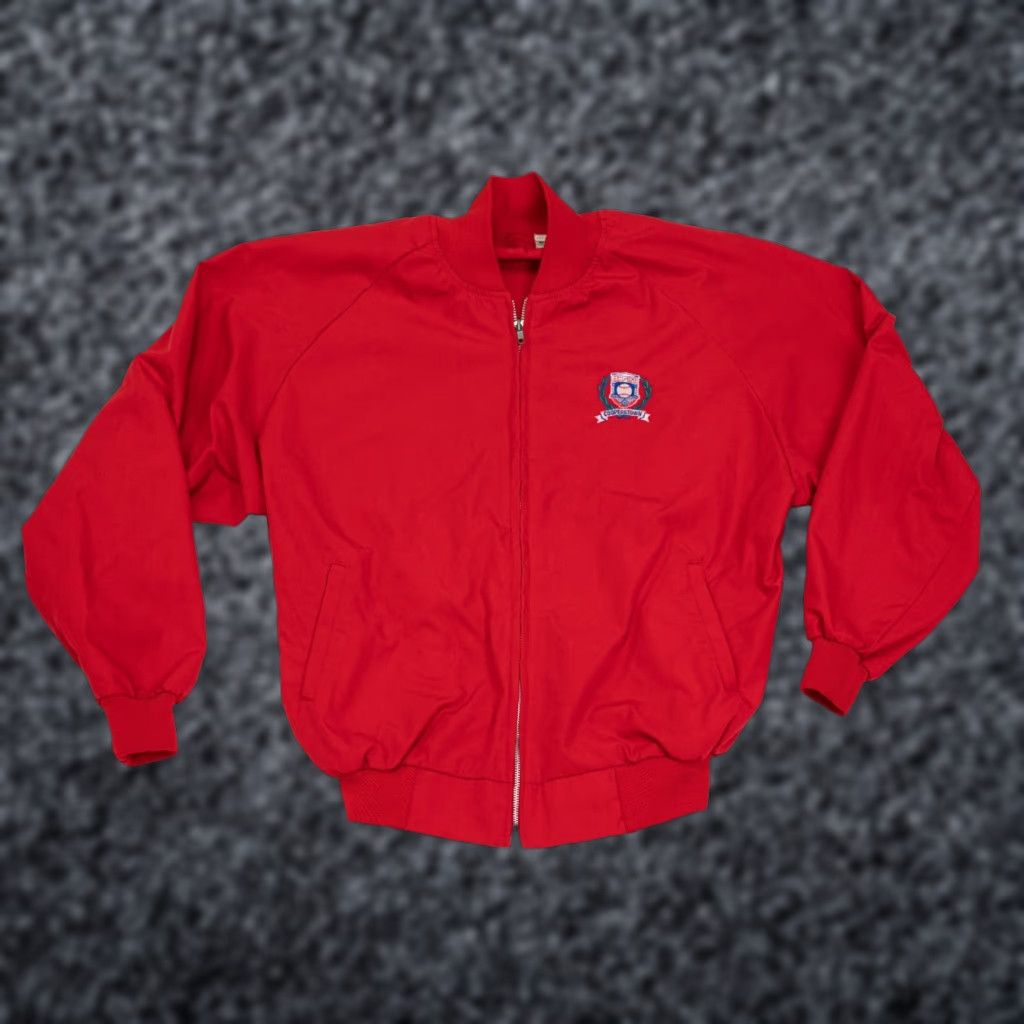 Vintage VINTAGE Artex Cooperstown Jacket Mens Size L Red Zip Up 80s MLB USA Baseball Windbreaker Jacket Size US L / EU 52-54 / 3 - 1 Thumbnail
