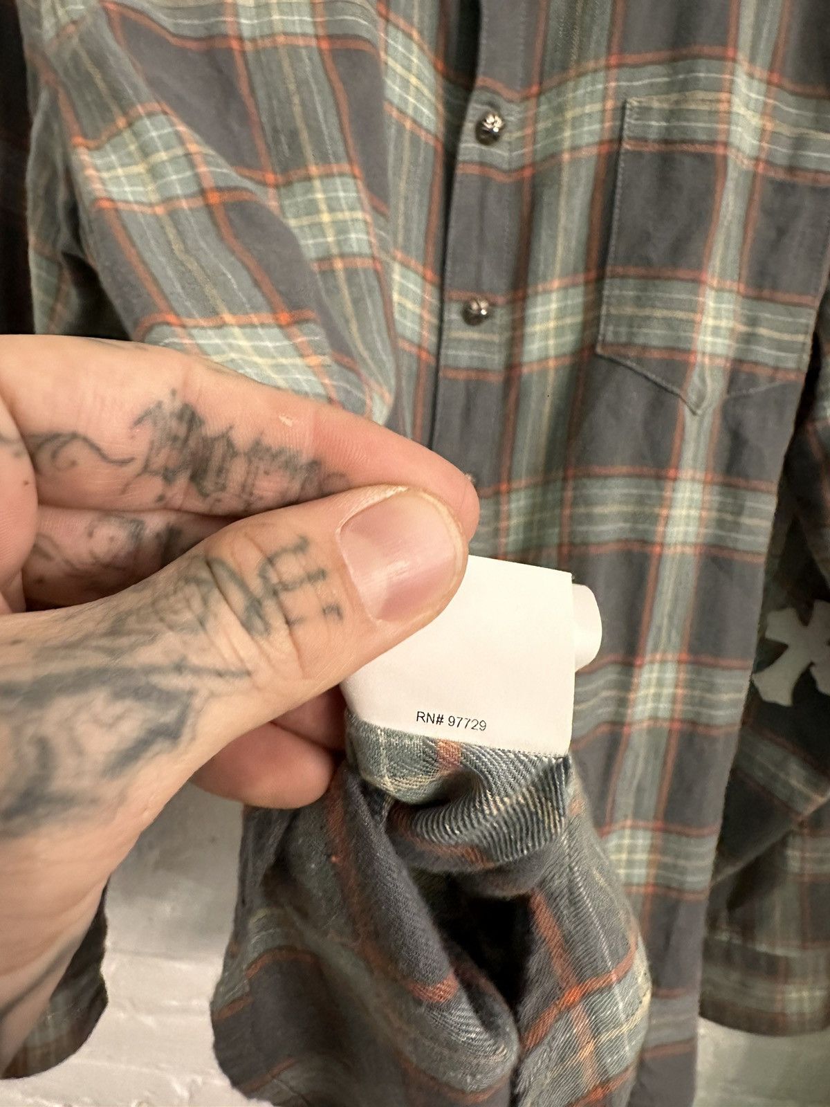 Chrome Hearts Chrome Hearts 1:1 FLOODED Cross Patch Shirt Size US L / EU 52-54 / 3 - 16 Thumbnail