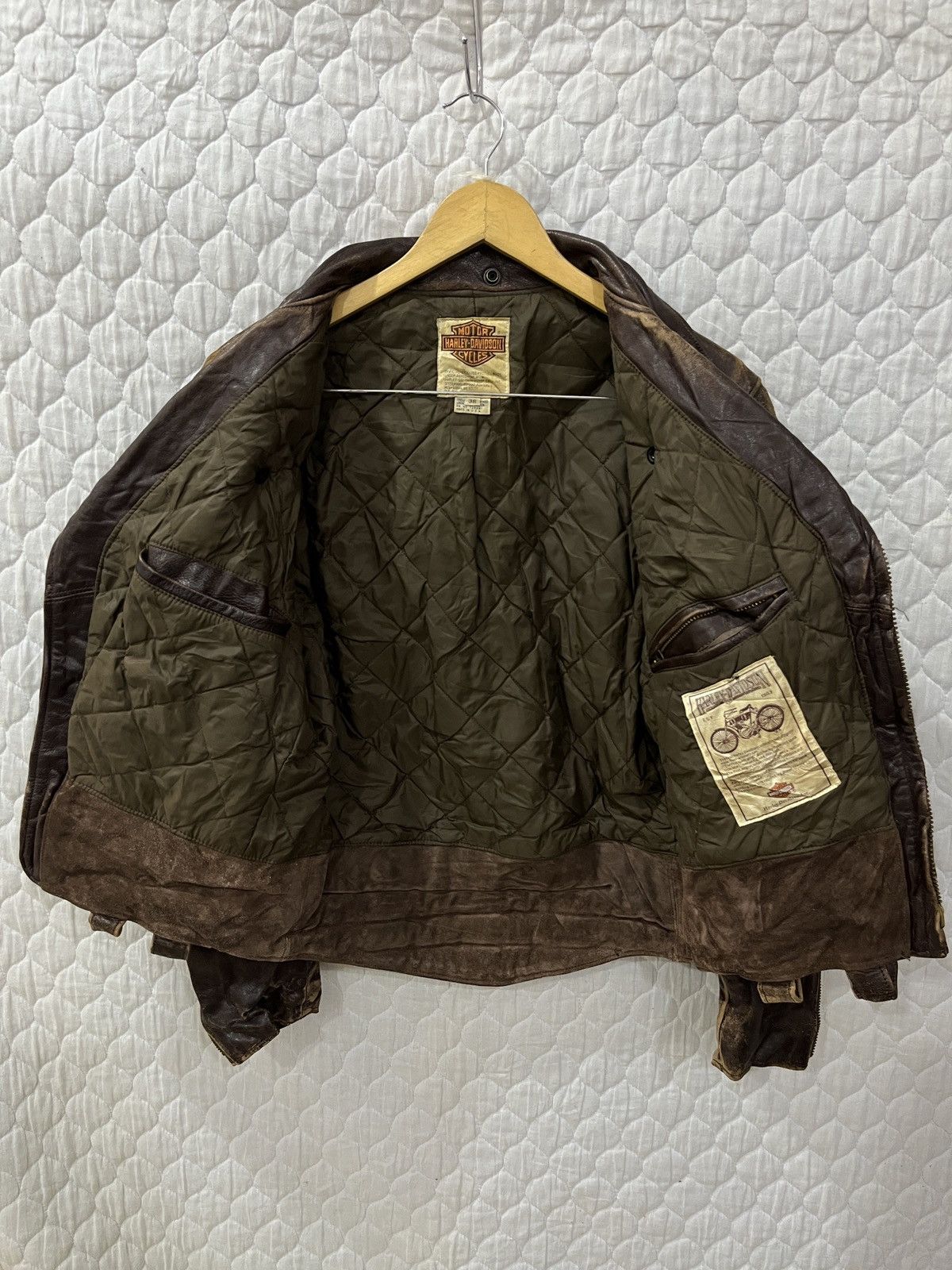 Harley Davidson (Yyyy)🔥🔥RARE VTG HARLEY DAVIDSON USA BIKER JACKET Size US S / EU 44-46 / 1 - 7 Thumbnail