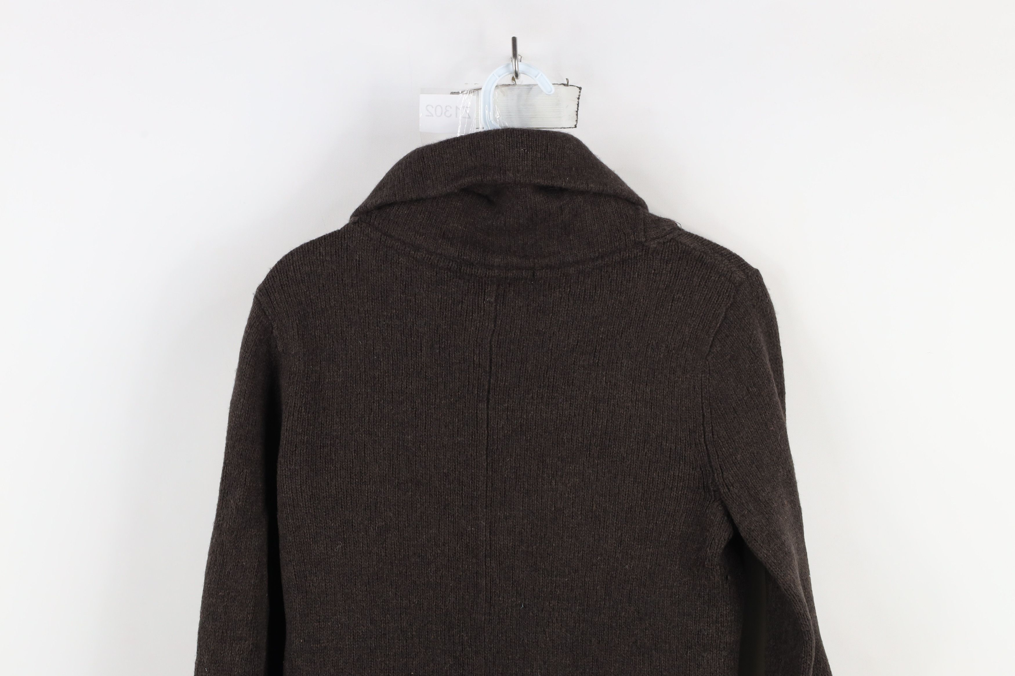 Eddie Bauer × Vintage Vintage Eddie Bauer Ribbed Knit Shawl Cardigan Sweater Brown Size M / US 6-8 / IT 42-44 - 12 Thumbnail