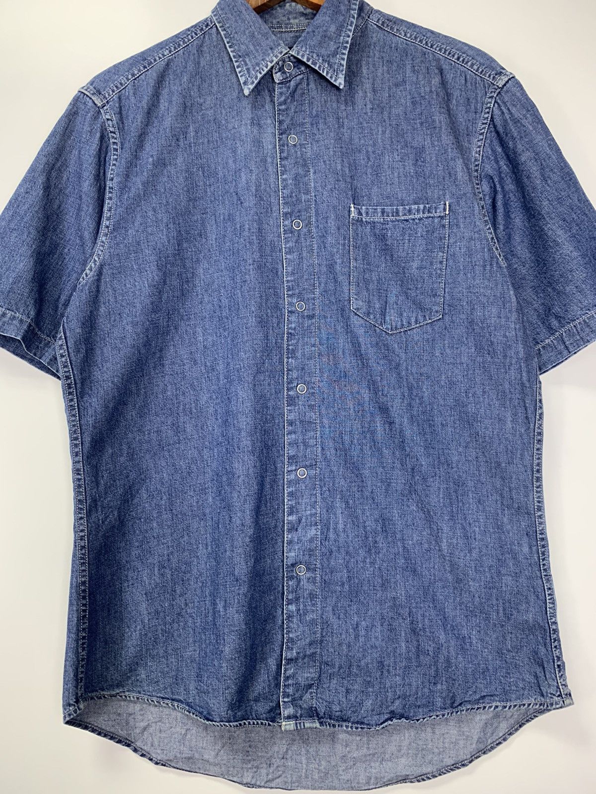 Uniqlo × Vintage Vintage Uniqlo clip button denim shirt Size US M / EU 48-50 / 2 - 2 Thumbnail